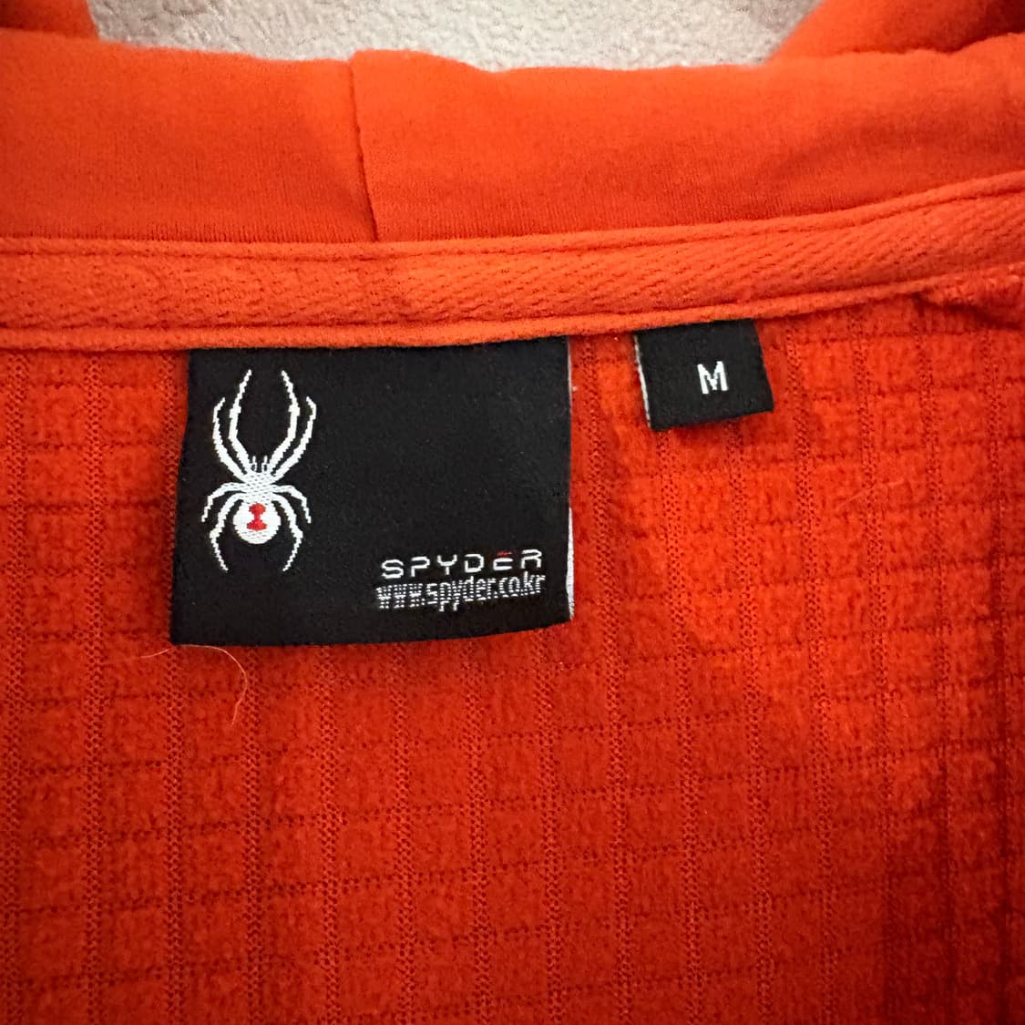 스파이더 후드 풀집업 M 오렌지 상품이미지7