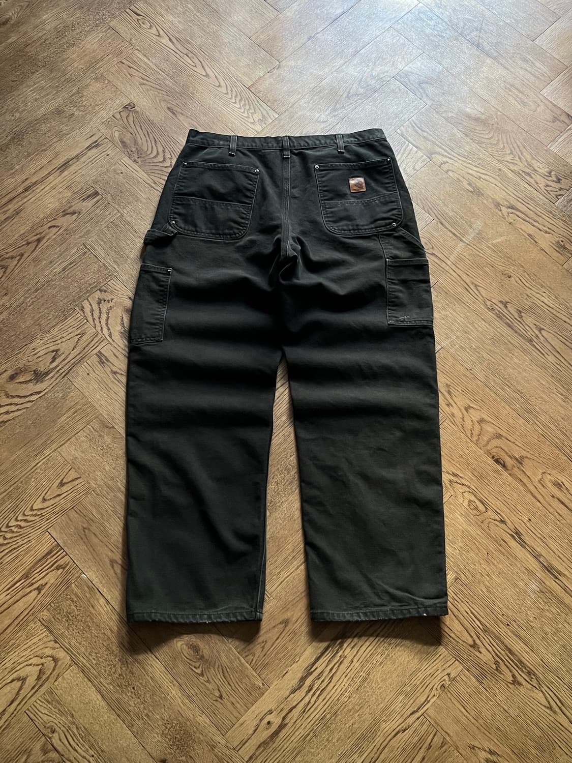 [34]칼하트 USA 블랙 더블니 워크 팬츠 상품이미지2