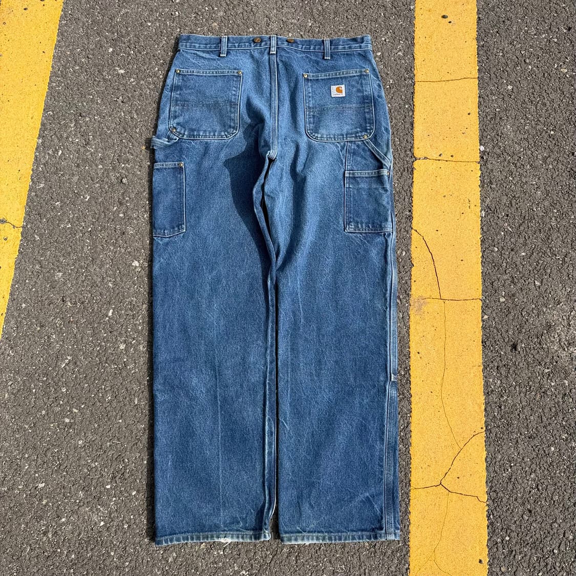 OG 칼하트 B07 DNM 더블니 카펜터 데님 팬츠 상품이미지6
