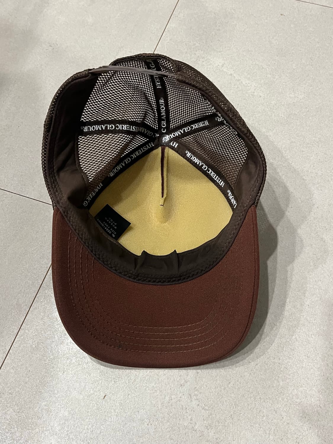 히스테릭글래머 메쉬 볼캡 브라운 상품이미지2