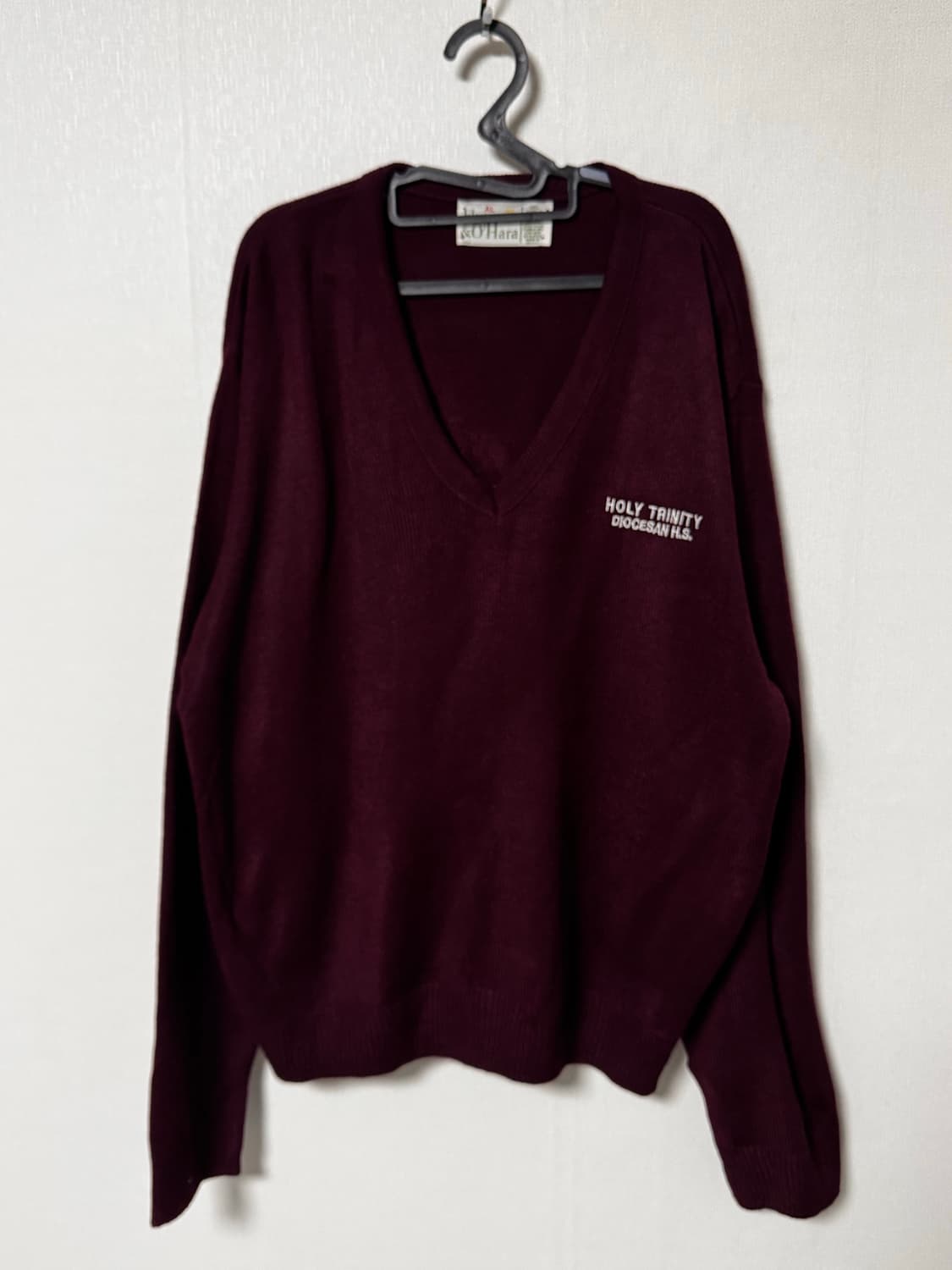 AL Flynn & O'Hara 멕시코 버건디 오버사이즈 니트 상품이미지2