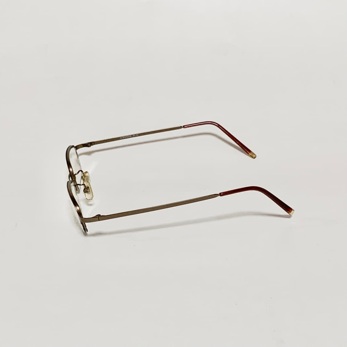 913 데드스탁 하금테 안경 초슬림 직사각 메탈 초경량 빈티지 남녀공용  상품이미지4