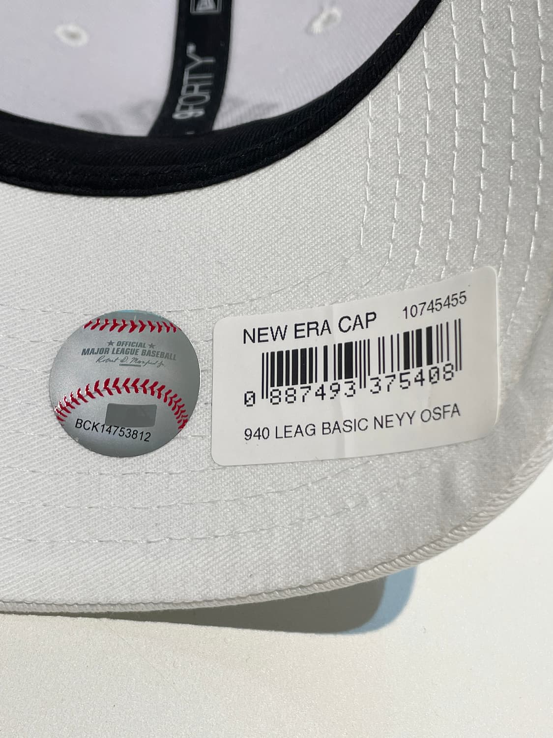 MLB 뉴에라 화이트 볼캡 A1246 상품이미지7