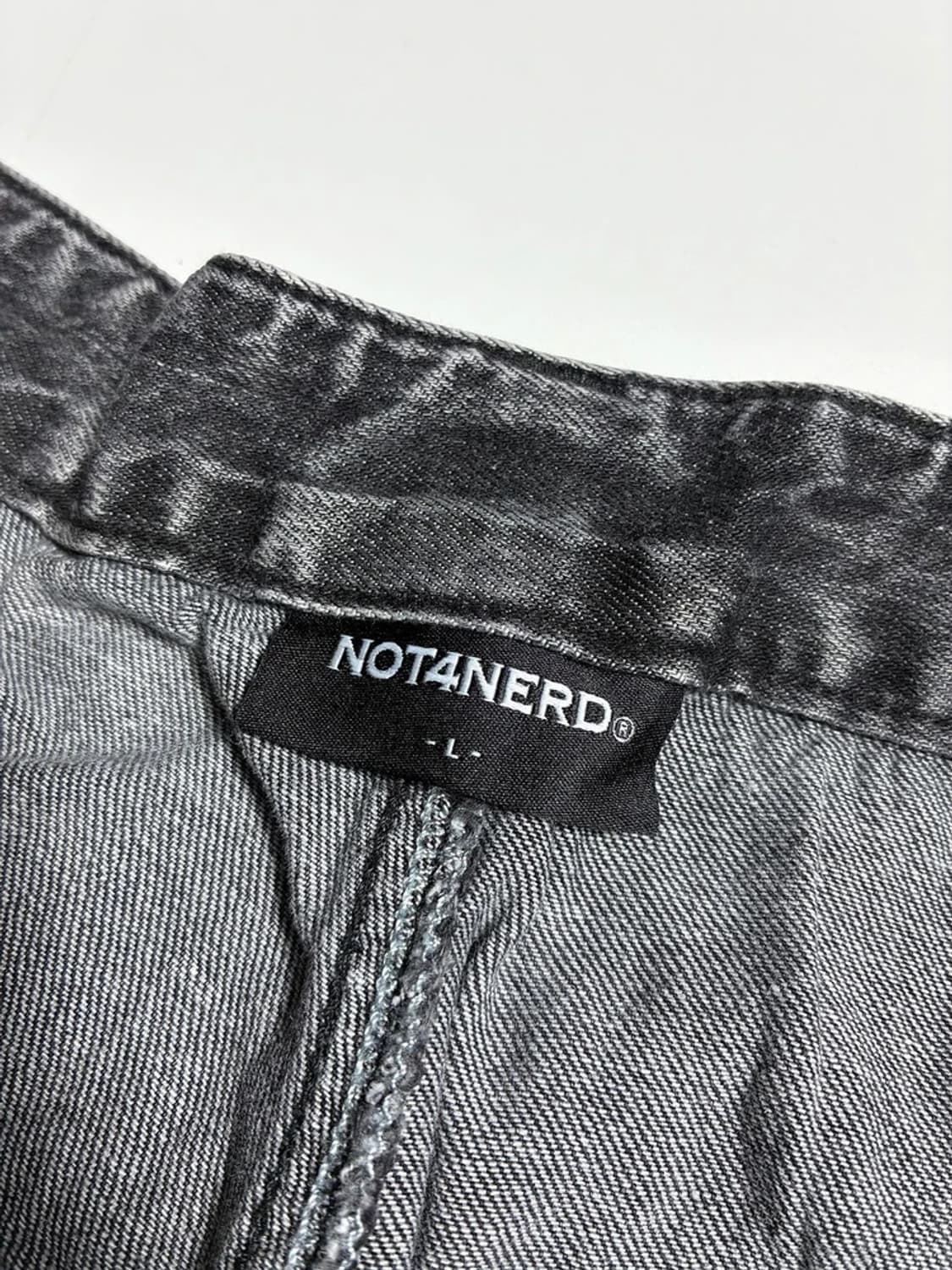 낫포너드 애시드 워싱 루즈 테이퍼드 데님 팬츠 R1588 상품이미지6
