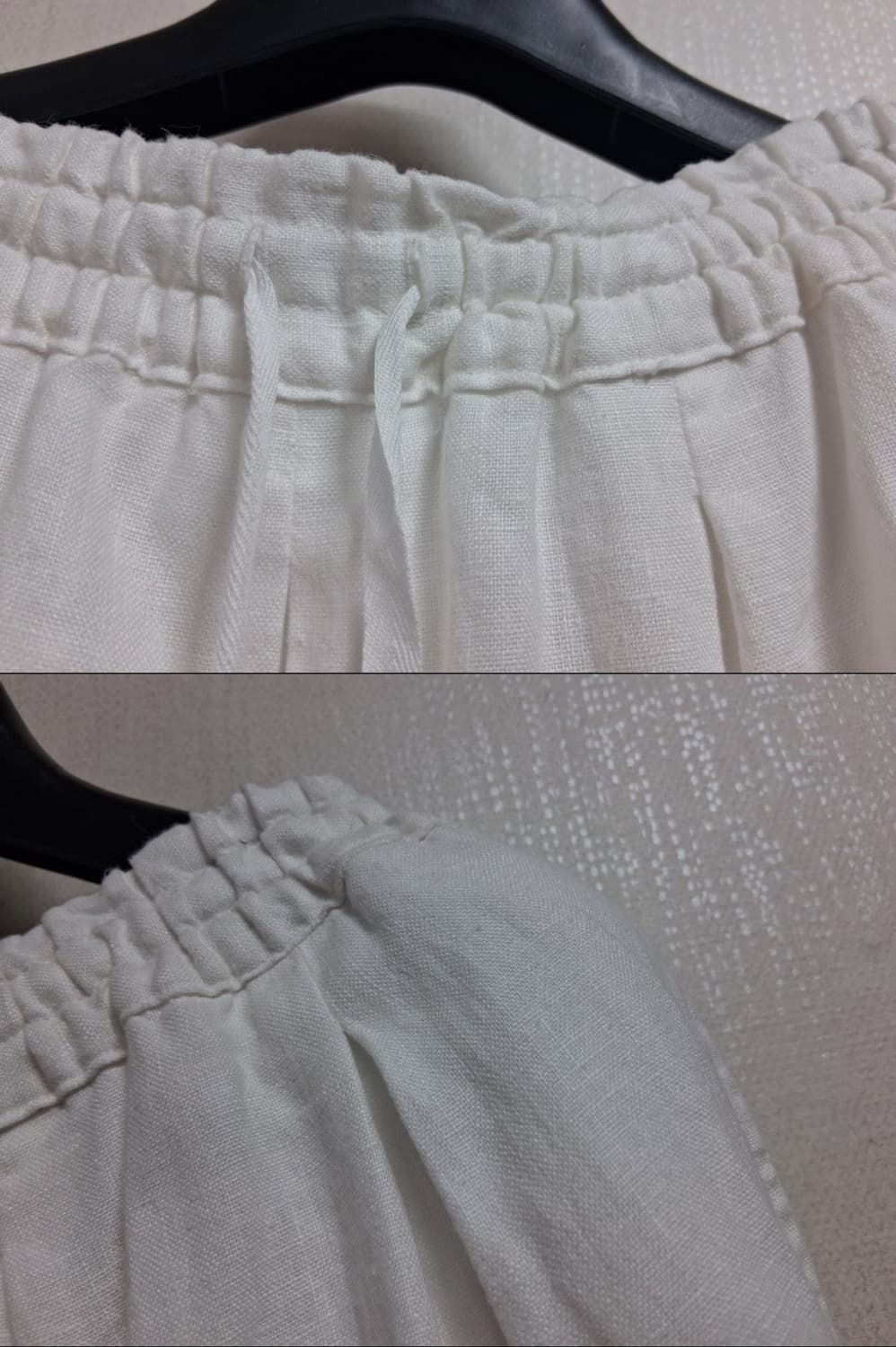 일본빈티지 vent blanc 화이트 린넨 개더롱스커트 린넨롱스커트 28 상품이미지4