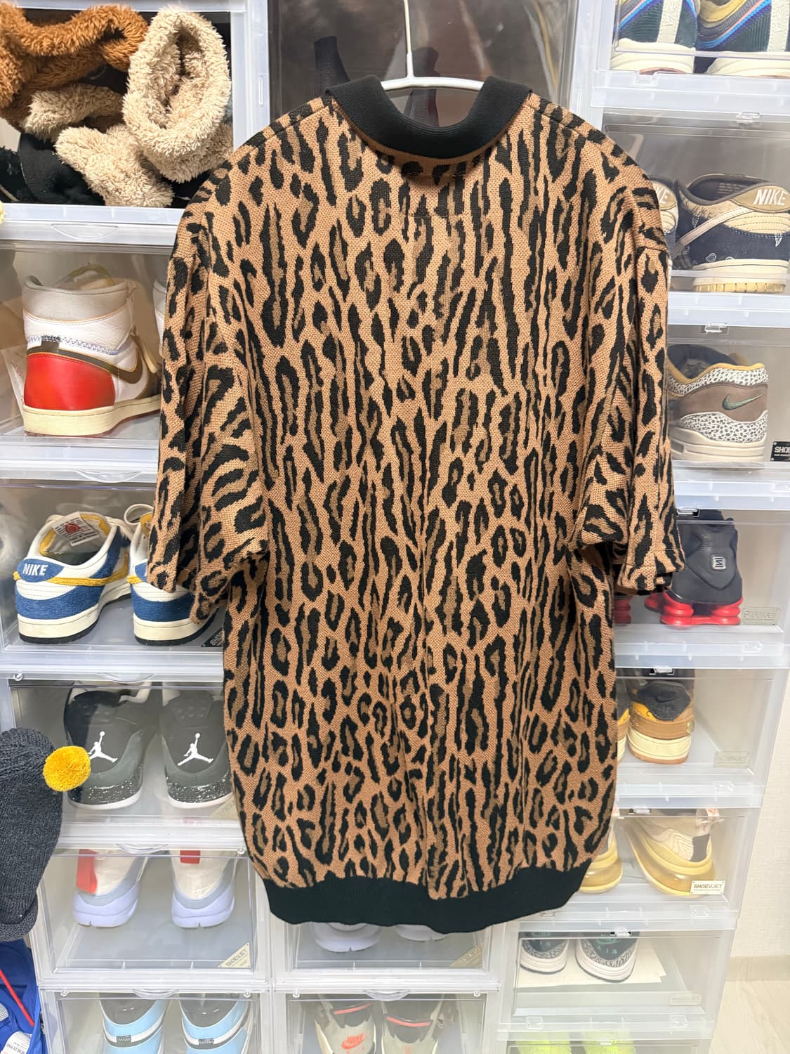 [M] 와코마리아 레오파드 니트 폴로 상품이미지4