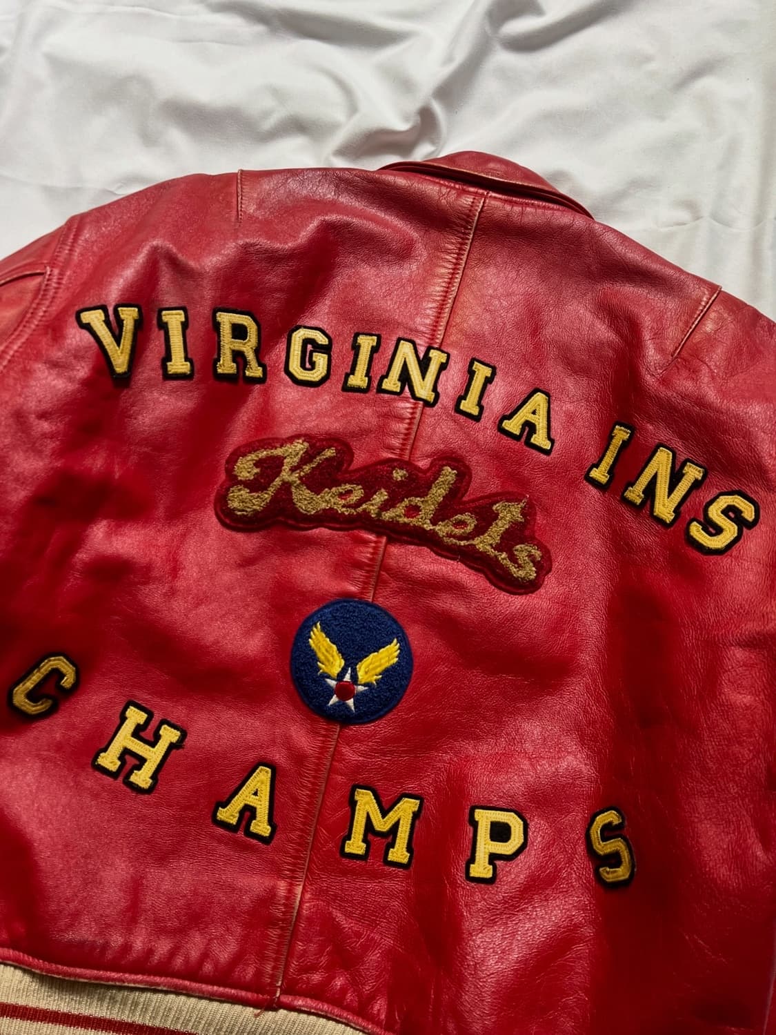 아비렉스 바시티 가죽 자켓 상품이미지7