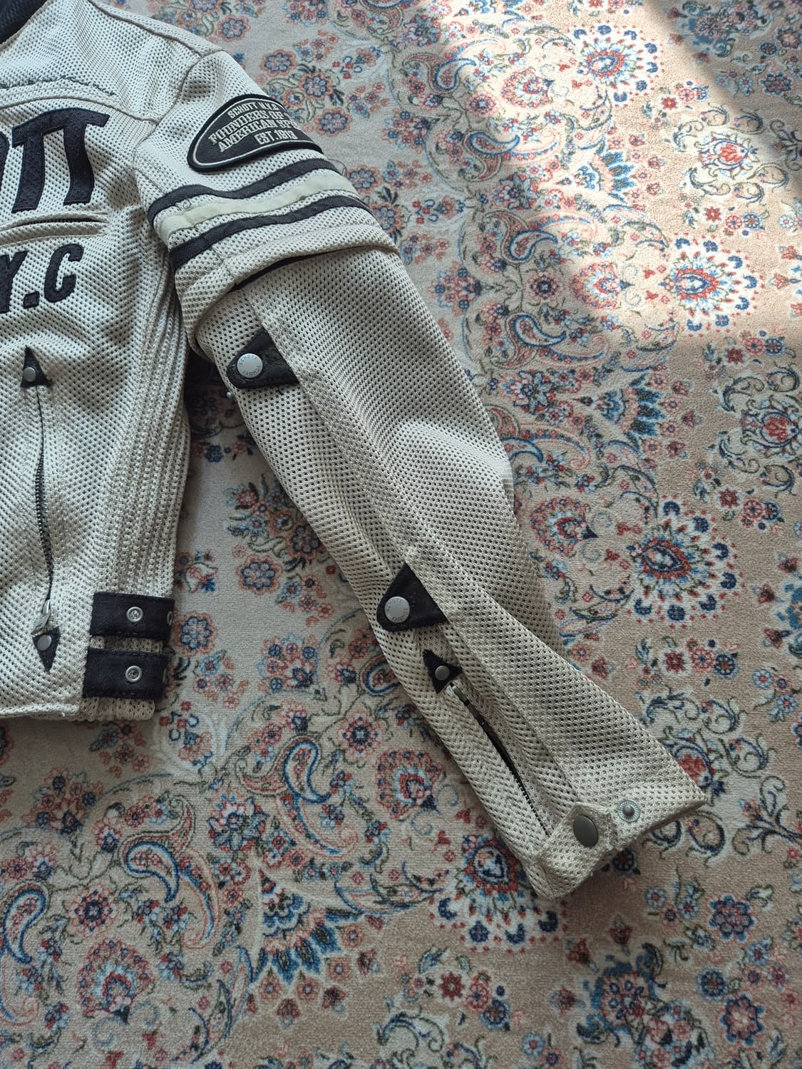 쇼트 메쉬 라이더 재킷  상품이미지4