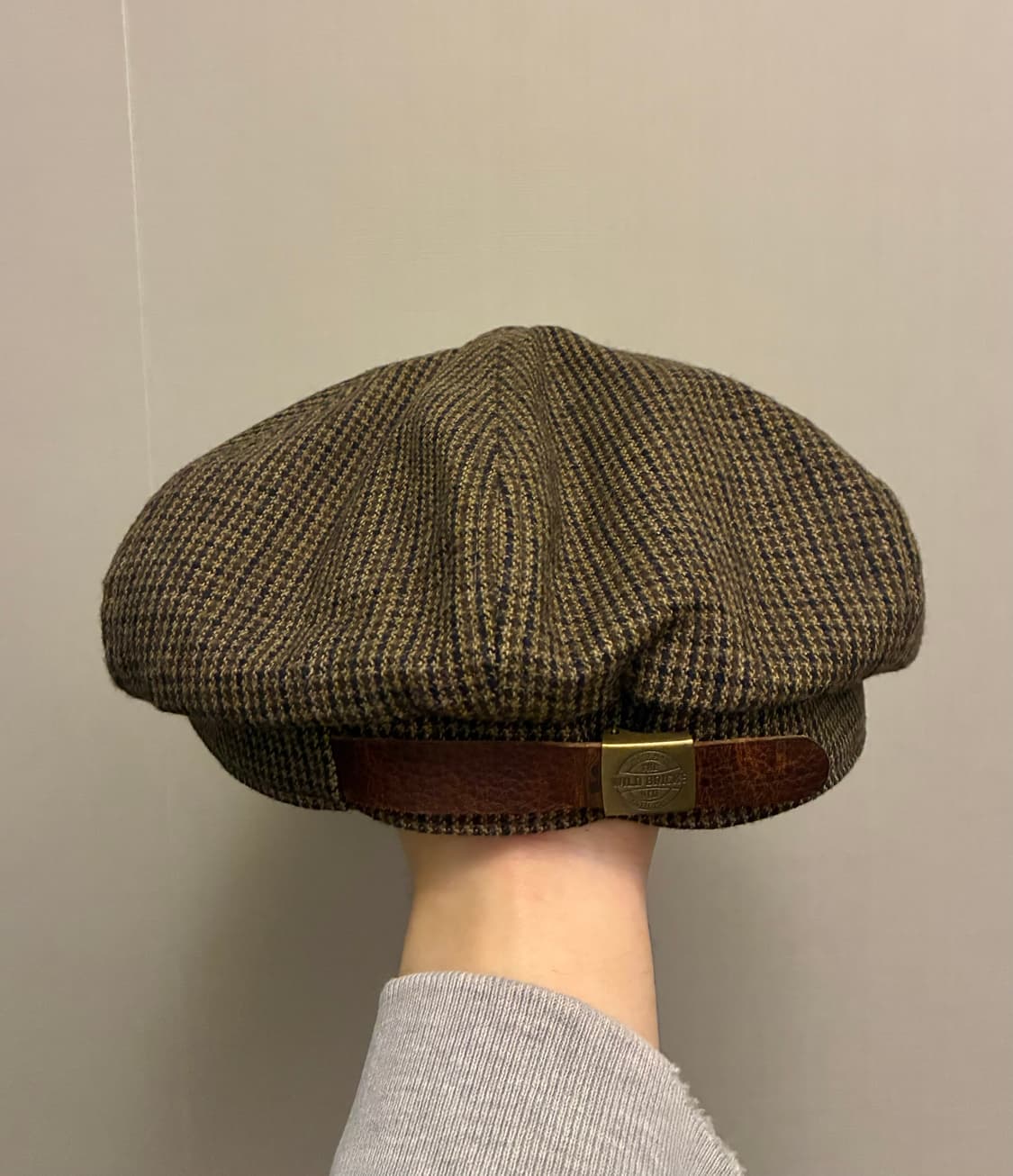 (F)와일드브릭스 하운드투스 체크 뉴스보이캡 헌팅캡 브라운 상품이미지5