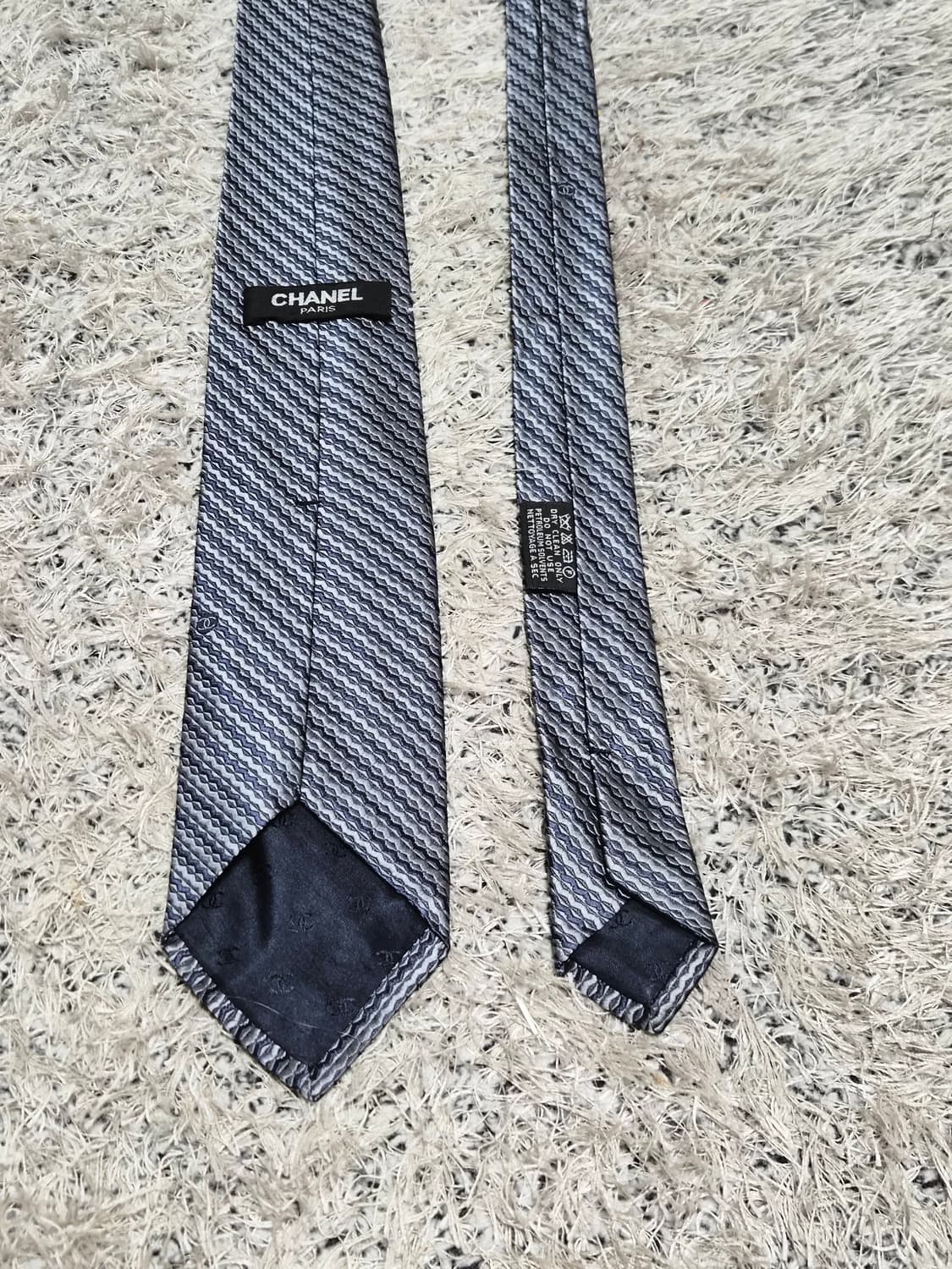 Chanel 사선 패턴 넥타이 Free - N61 상품이미지7