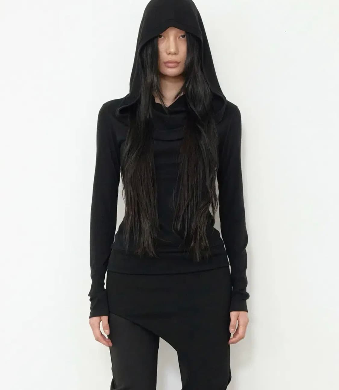 보헤미안서울 소프트 카울 후드티 블랙 판매 상품이미지1