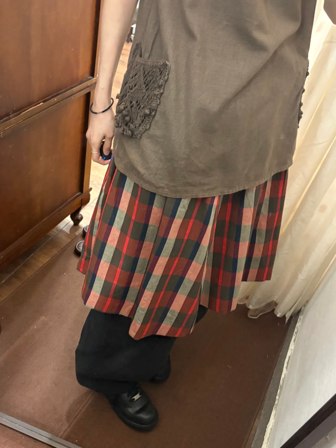 jpn vintage khaki mini one-piece 상품이미지3