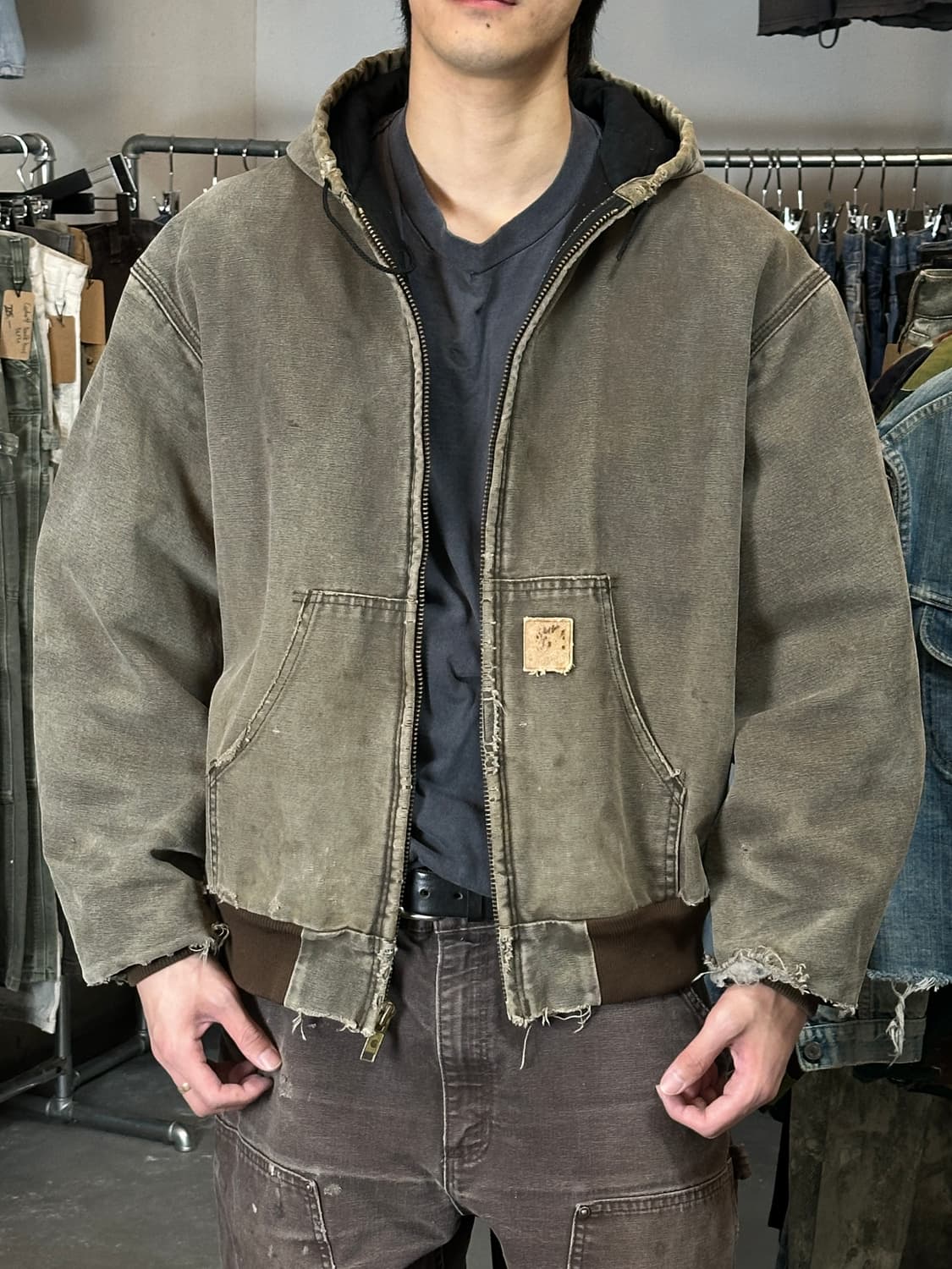 00’s OG 칼하트 J68 액티브 자켓 칼하트 CHT 후드 자켓 상품이미지2