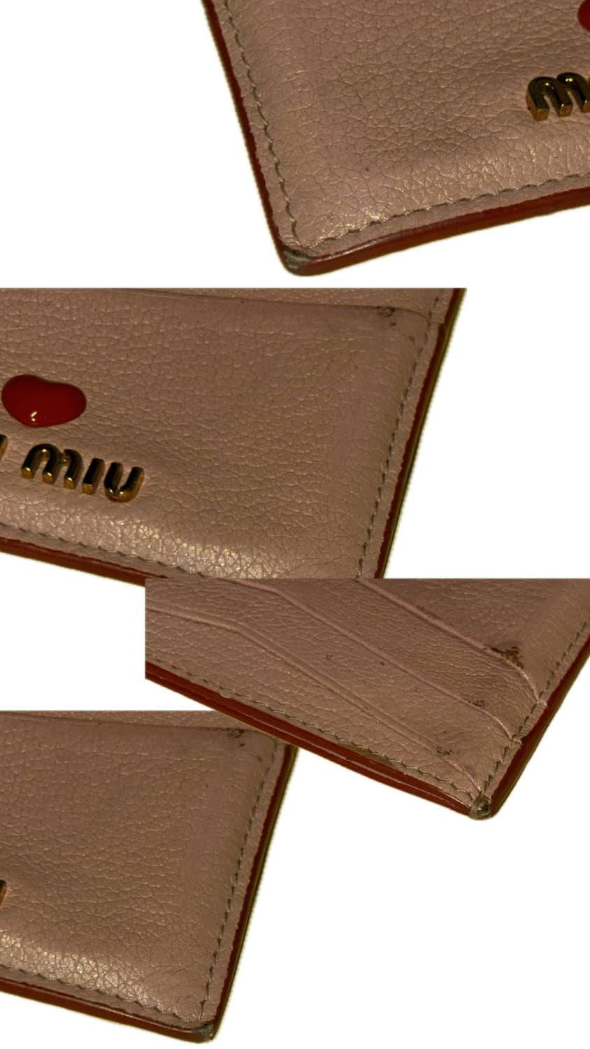 미우미우 마드라스 하트 카드 지갑 (단종 모델) 상품이미지4