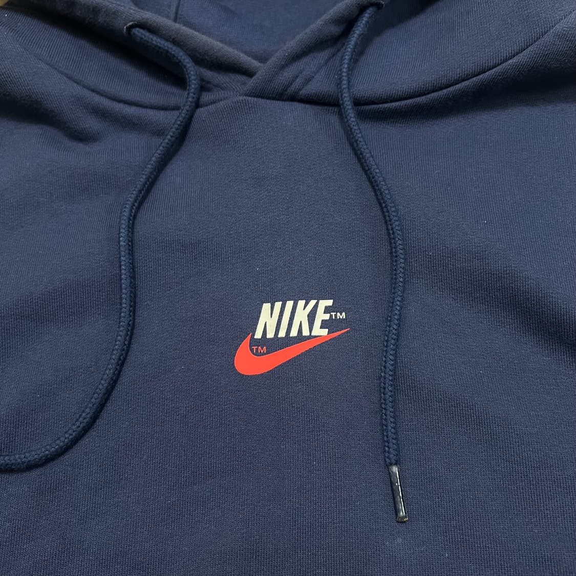 나이키 스포츠웨어 빅스우시 오버사이즈 배색 후드티 [네이비] L/100 상품이미지4