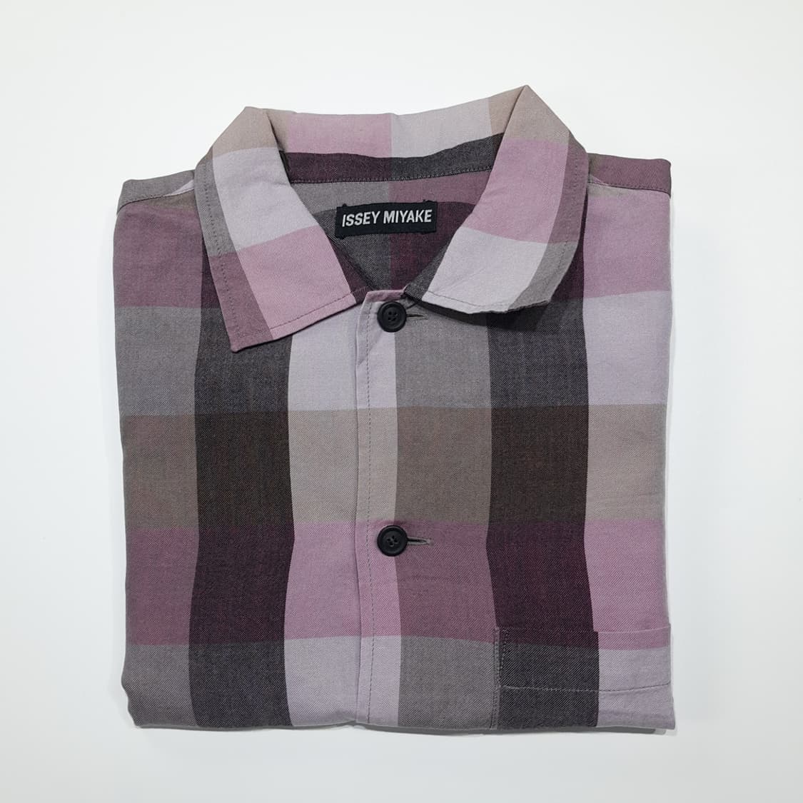 CK010 L 이세이미야케 00s 일본판 프린지 버팔로체크 셔츠 남방 상품이미지8