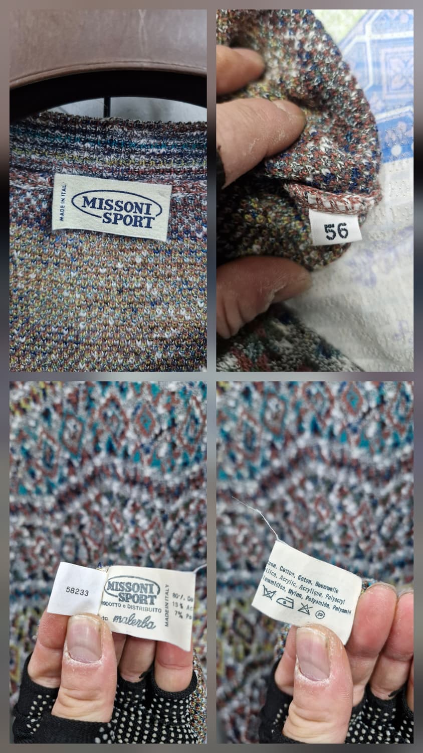 110XXL 미쏘니 패턴 니트 스웨터. 상품이미지9