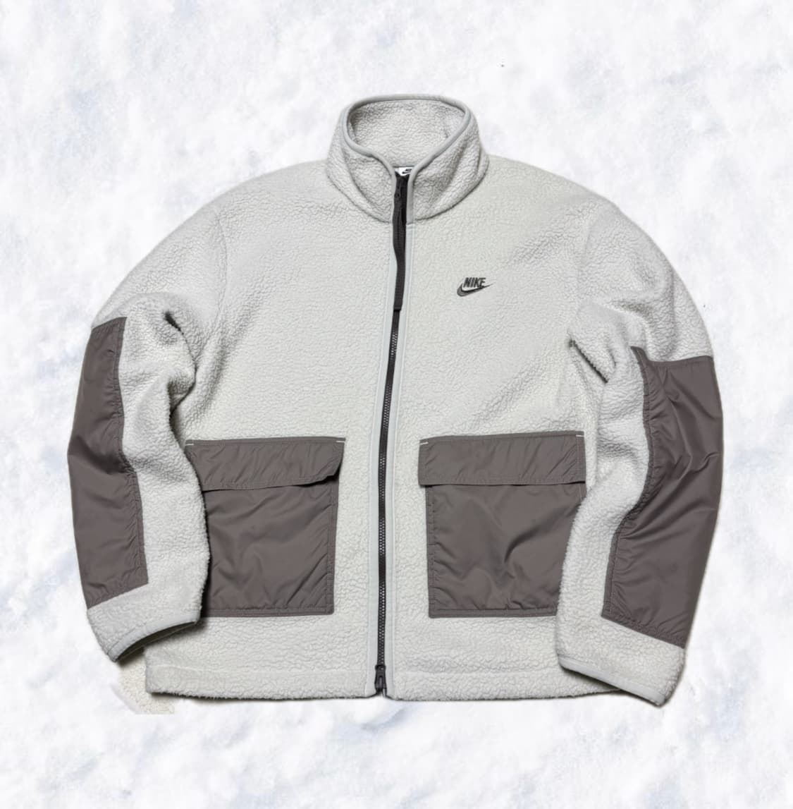 나이키 화이트 모카 투웨이 쉐르파 후리스 상품이미지1