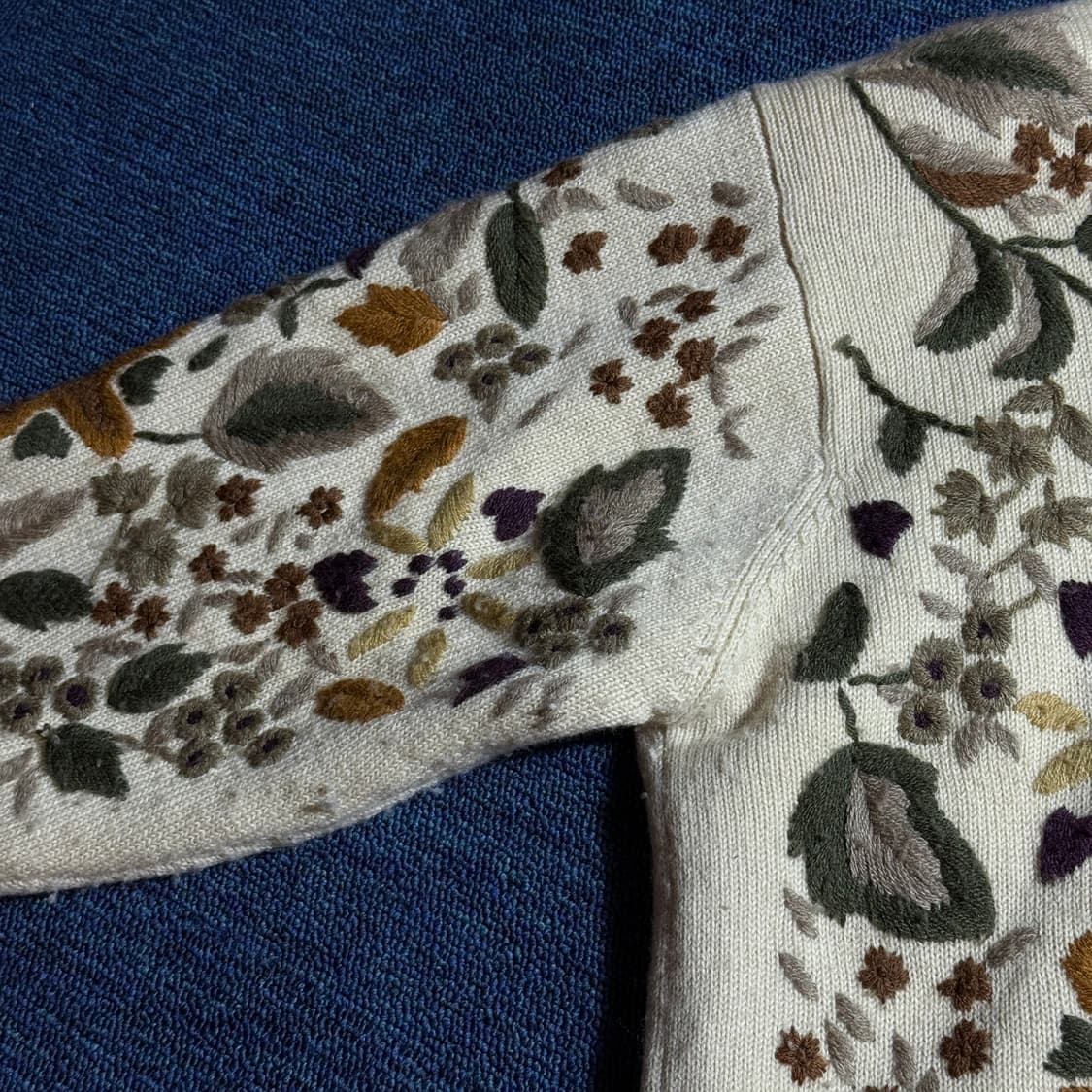 모리걸 플라워 니트 자켓 상품이미지3