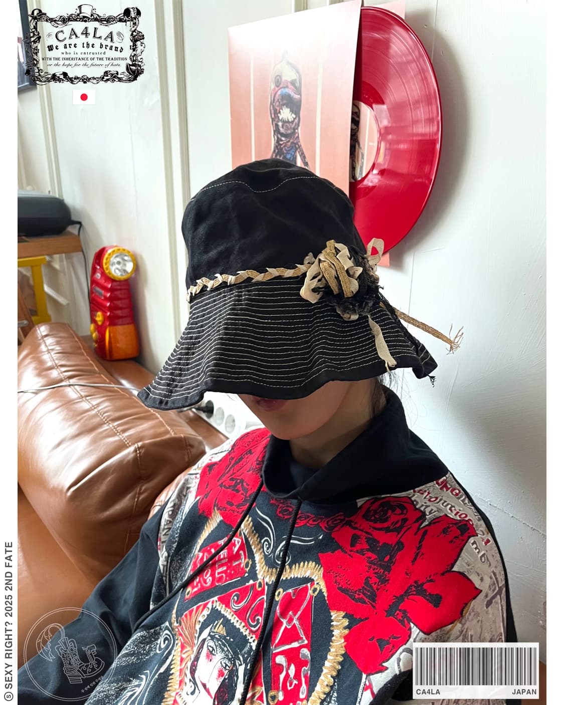 CA4LA Japan Ribbon Trim Linen Bucket Hat 상품이미지1