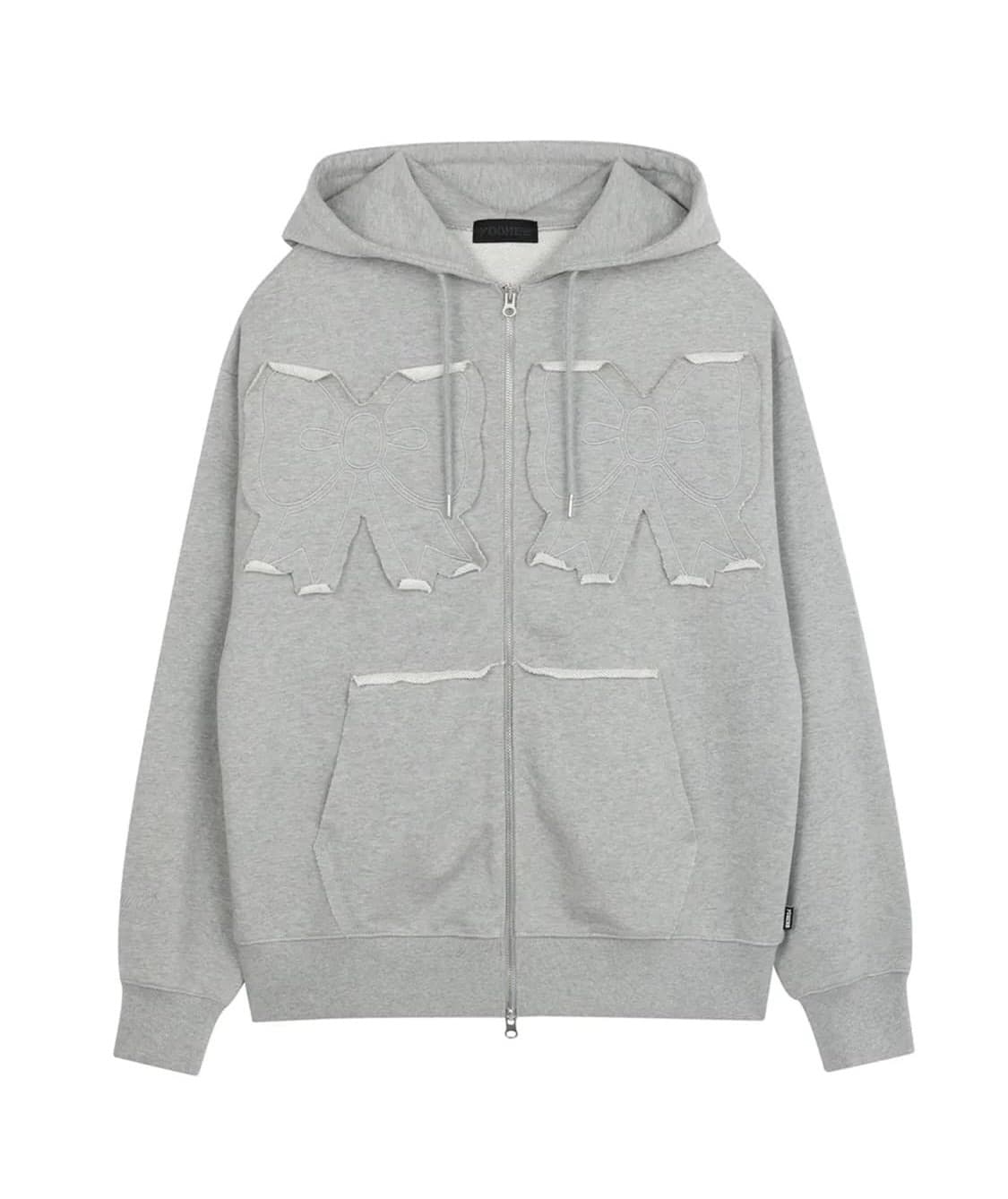 유희 YOOHEE 리본 후드집업 그레이 상품이미지3