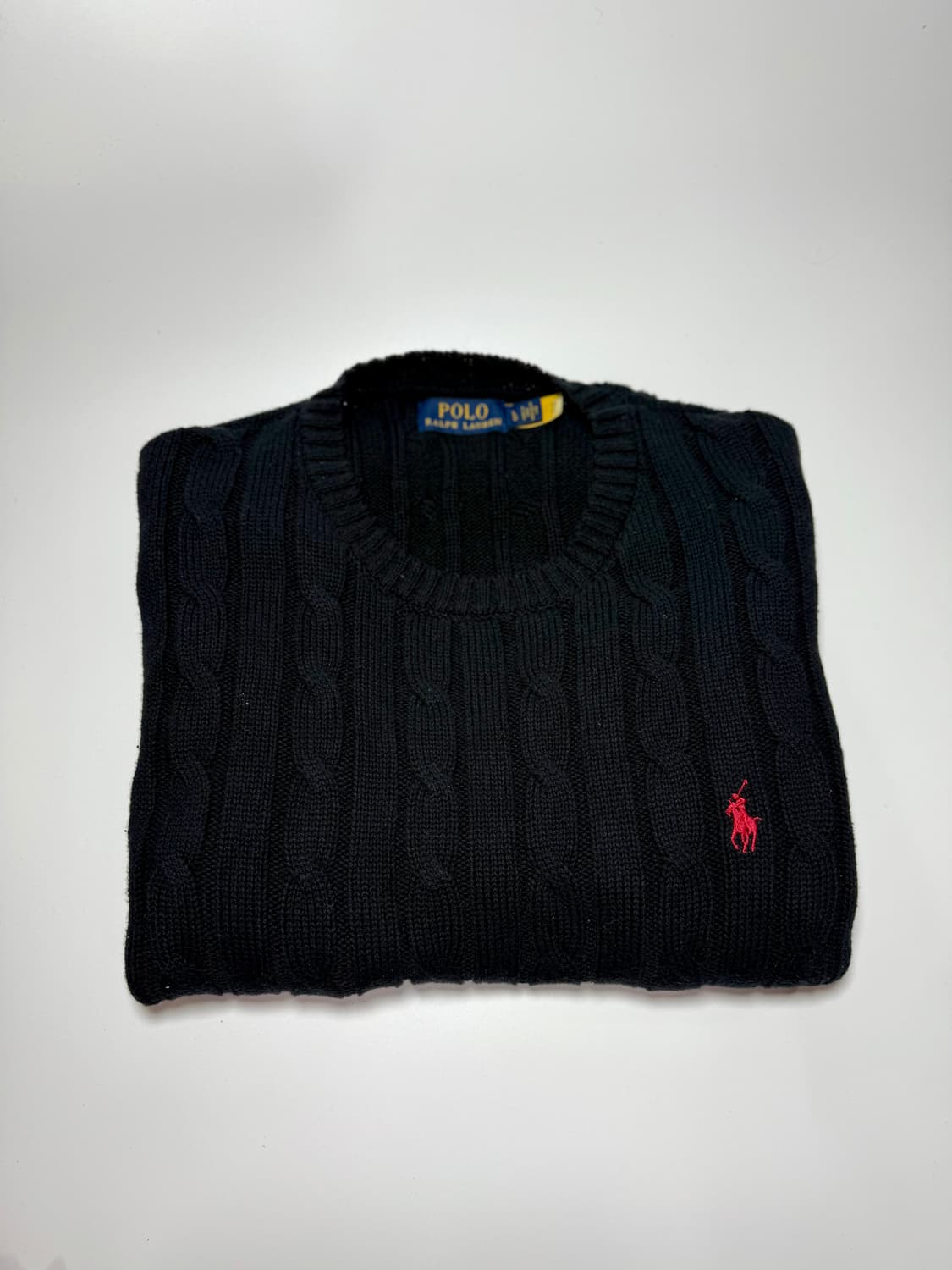 폴로 랄프로렌 블랙 케이블 니트 상품이미지1
