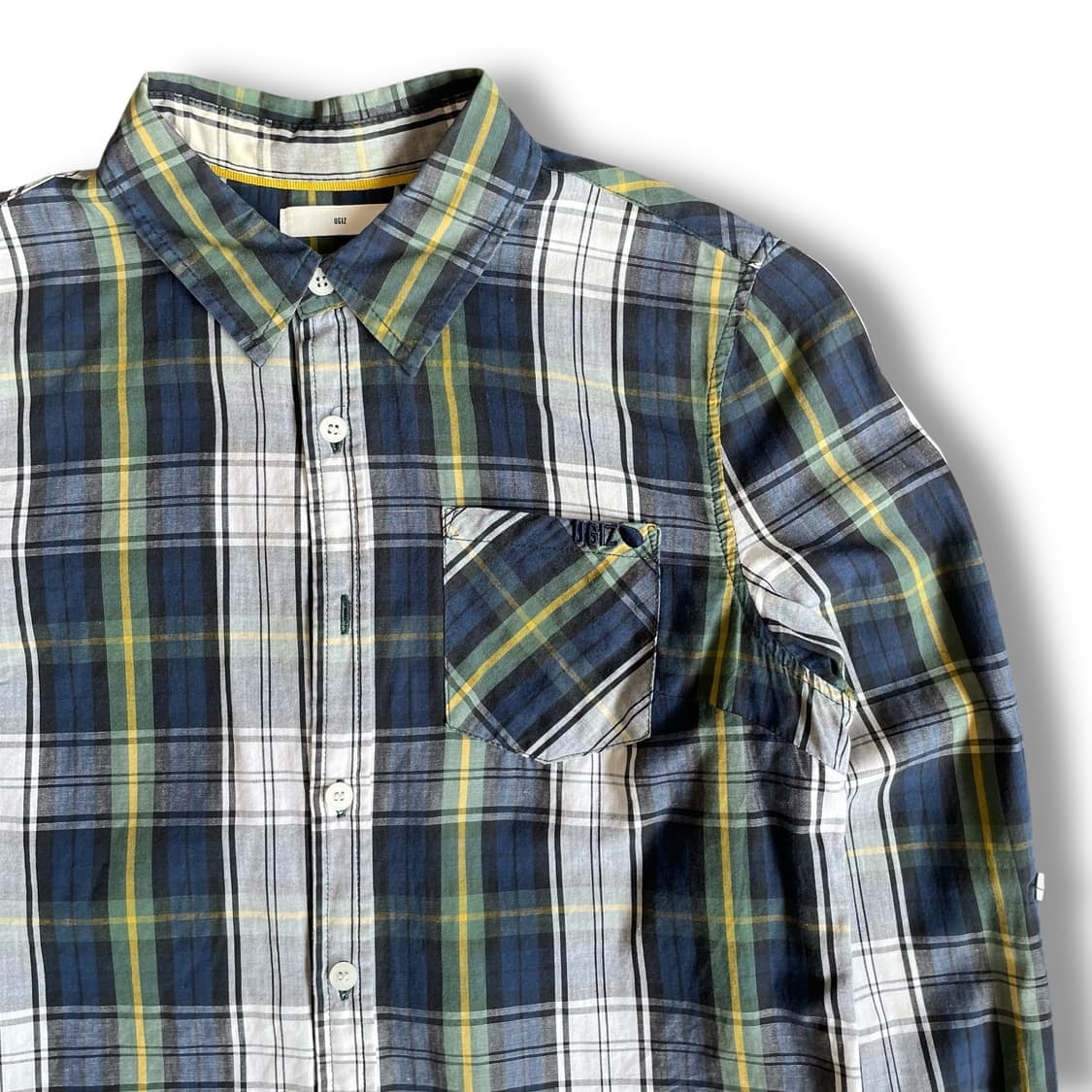 UGIZ 체크 원포켓 긴팔 셔츠 90 상품이미지3