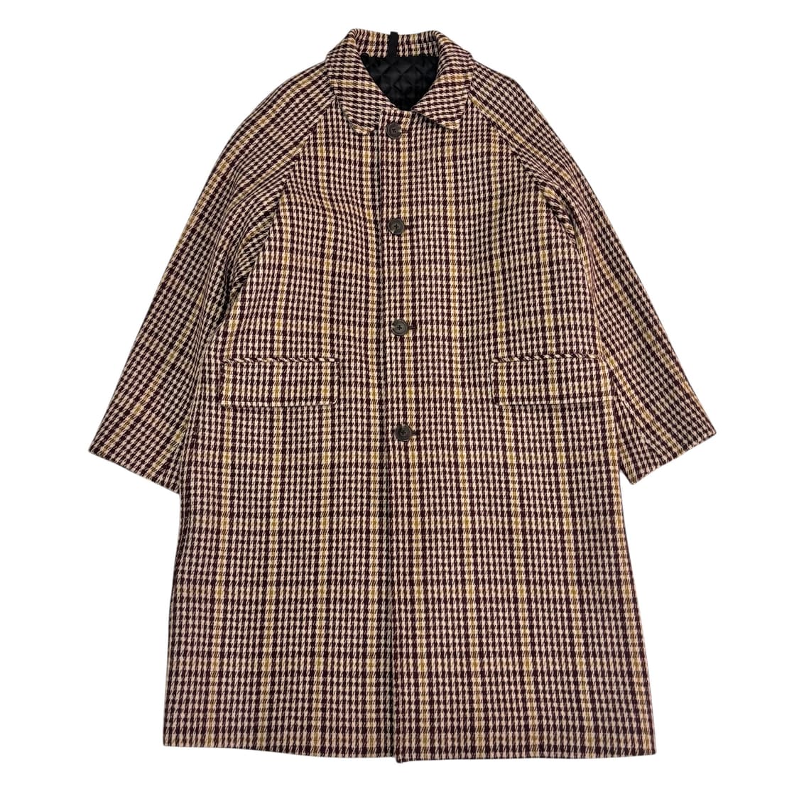 커스텀멜로우 하운드투스 신슐레이트 울 코트 상품이미지1