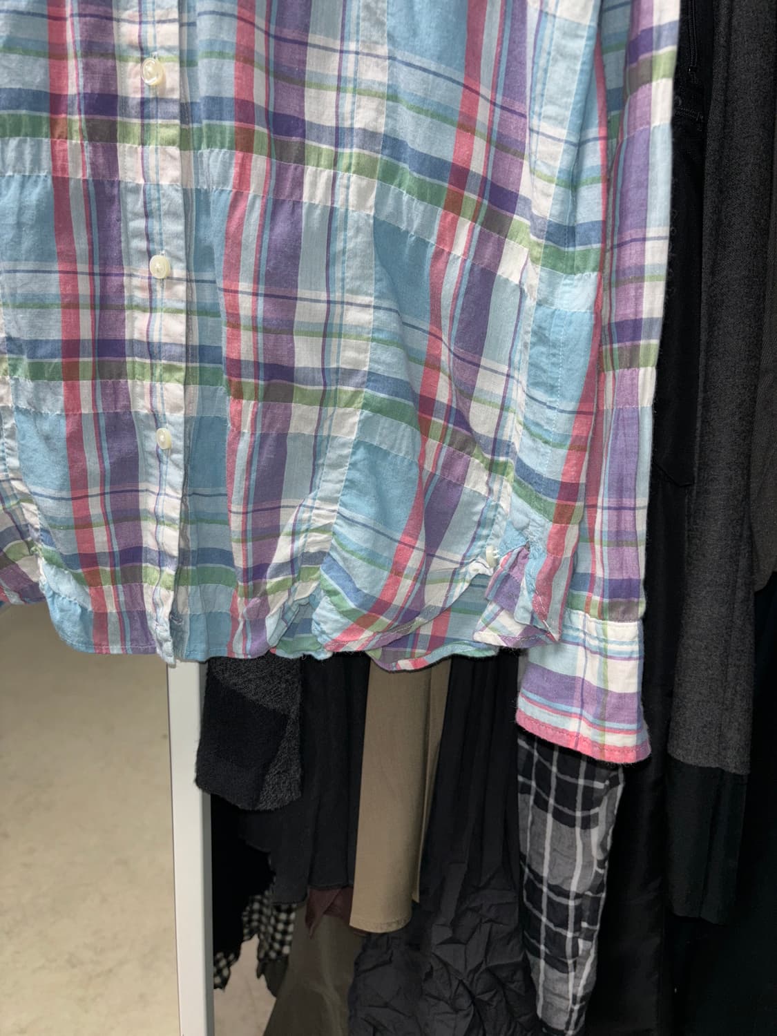 Rie miller 마드라스 체크 셔츠 상품이미지4