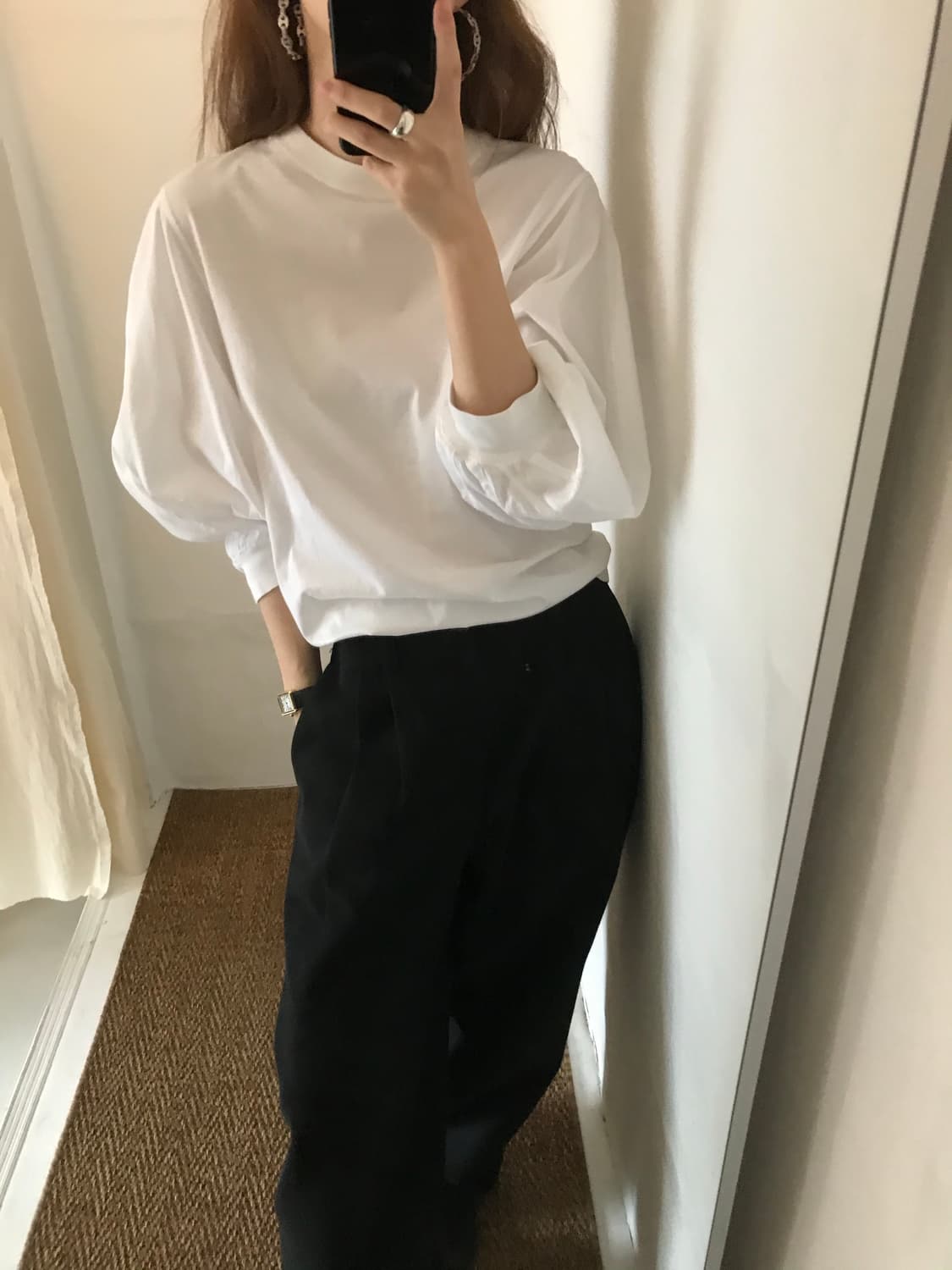 ballon sleeves jersey 상품이미지2