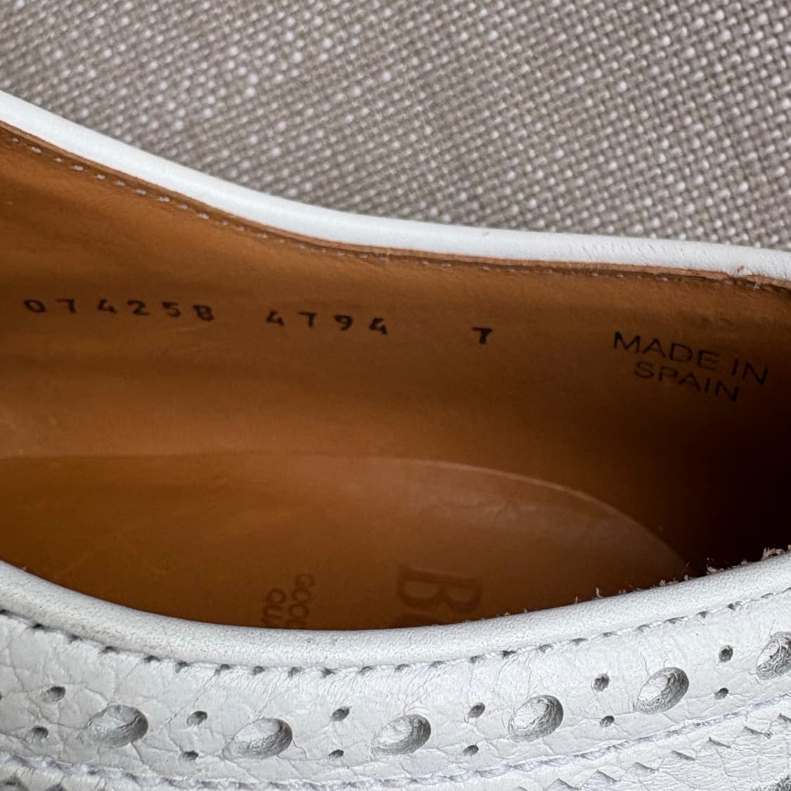 [UK7] Berwick 4794 화이트 그레인 브로그 윙팁 상품이미지9