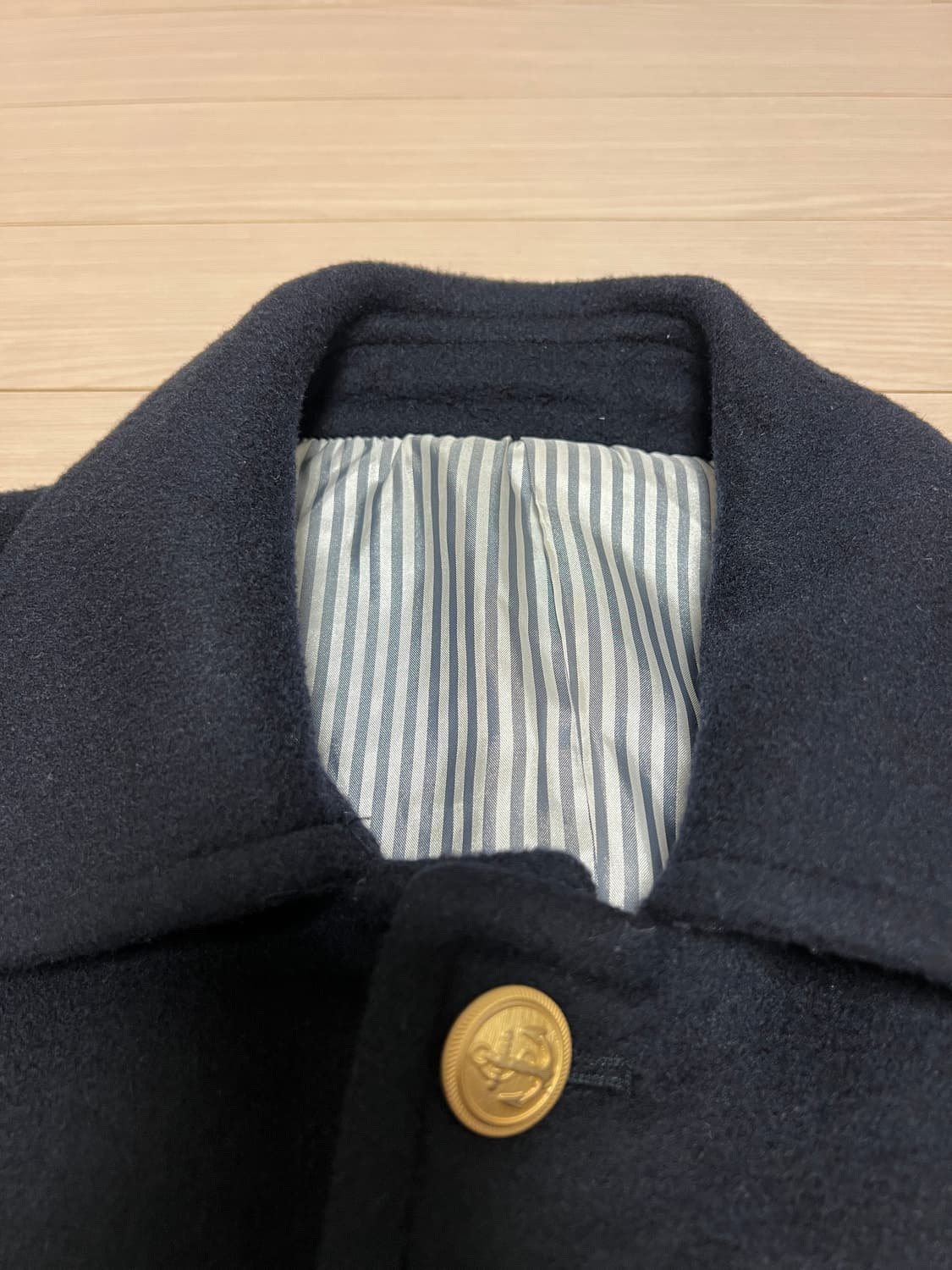 하이엔드 울·캐시미어 혼방 클래식 발마칸 코트 / 네이비 / 50 상품이미지5