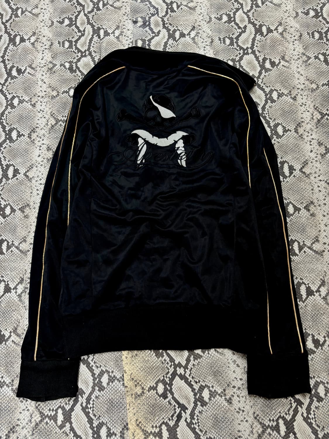 “Vintage” 00’s Mood Skull Print 2-way Zi 상품이미지5