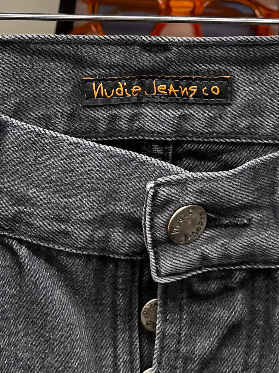 [28] 누디진 그림팀 흑청 셀비지  상품이미지4