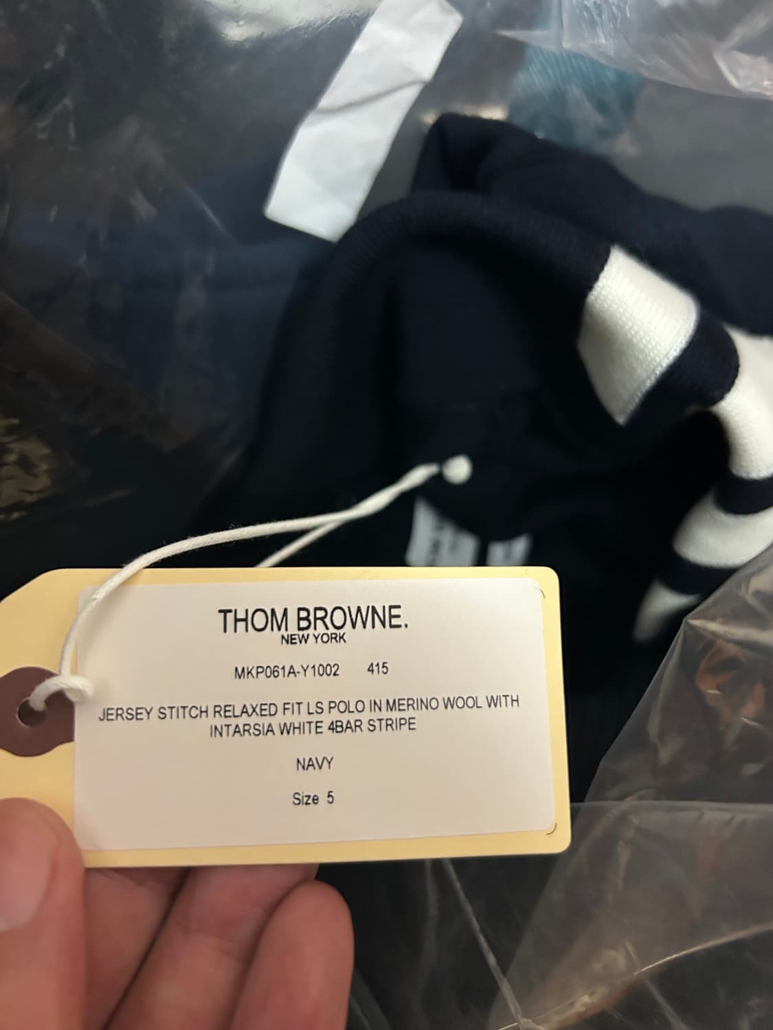 톰브라운 메리노울 카라 포바 폴로 니트 5 상품이미지4