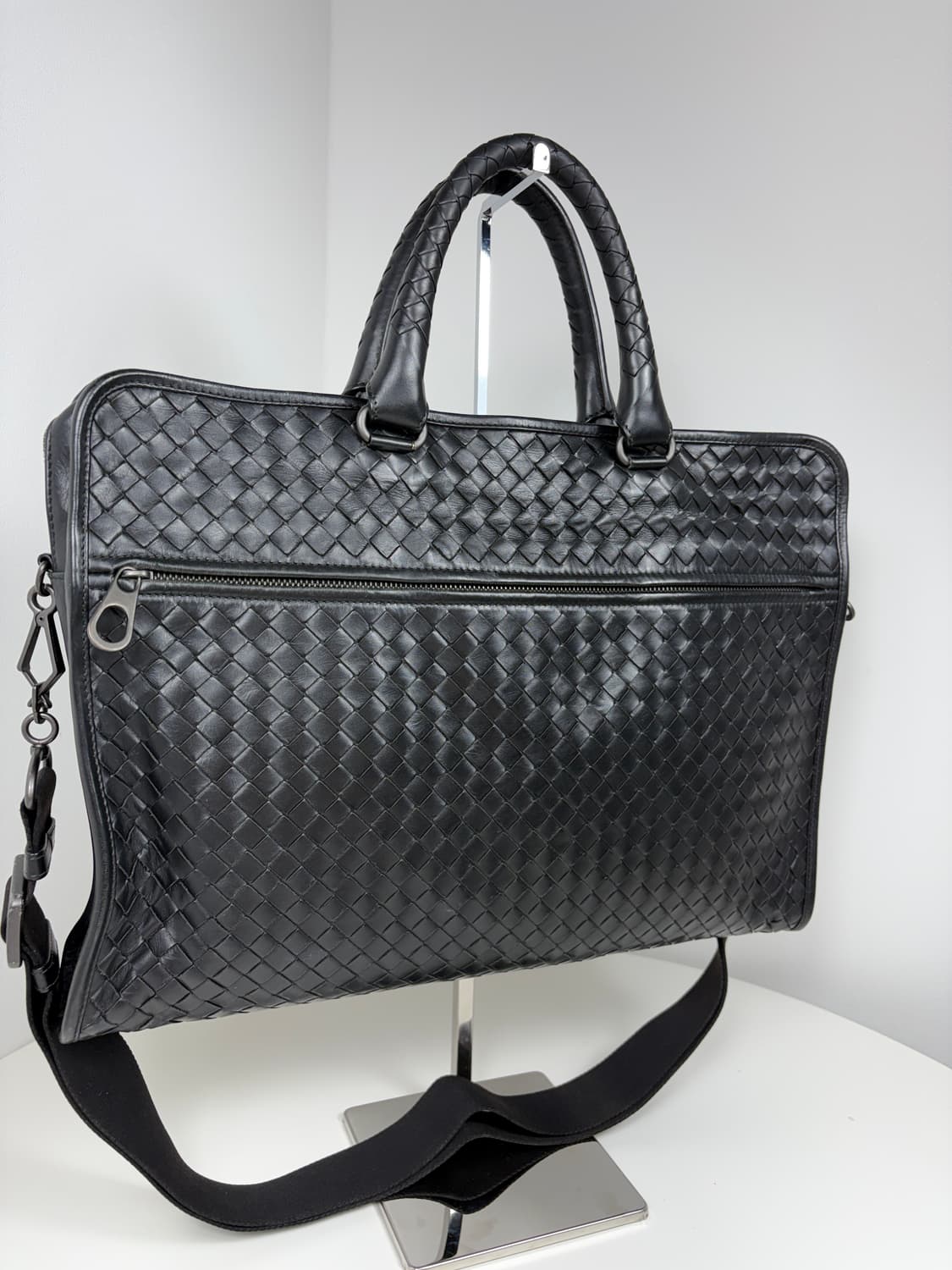보테가베네타 인트레치아토 블랙 브리프케이스 서류가방 상품이미지4