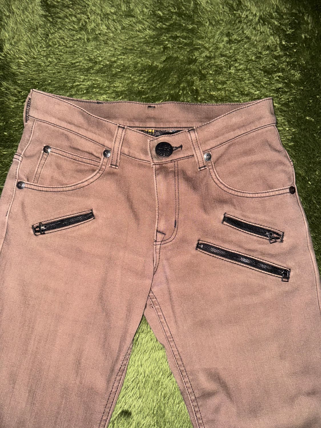 [28] 00s LEE 리 재팬 신치백 코튼 블렌디드 팬츠 브라운 상품이미지6