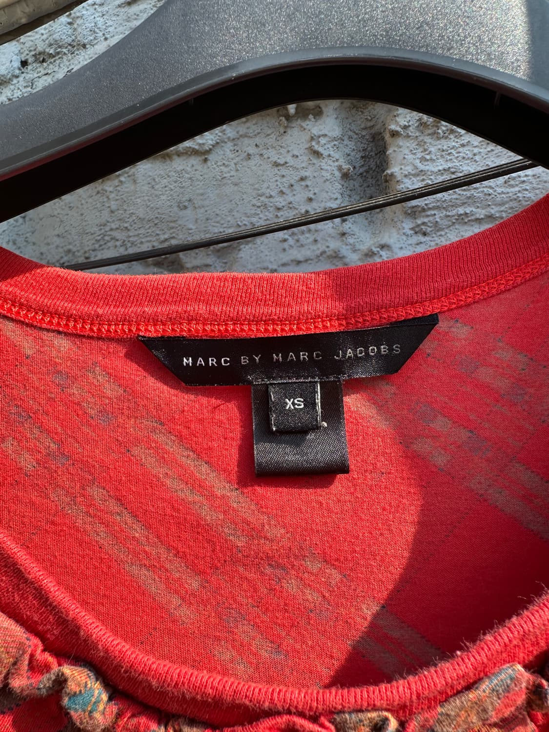 Marc by Marc Jacobs 프릴 체크 반팔 티셔츠 상품이미지3