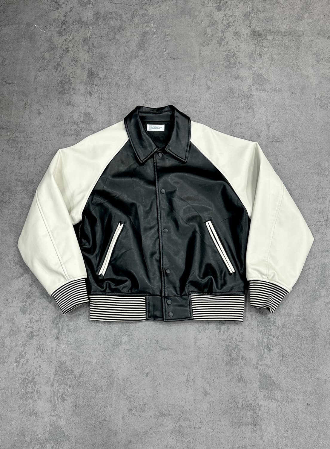 파르티멘토 비건레더 바시티 자켓 상품이미지1