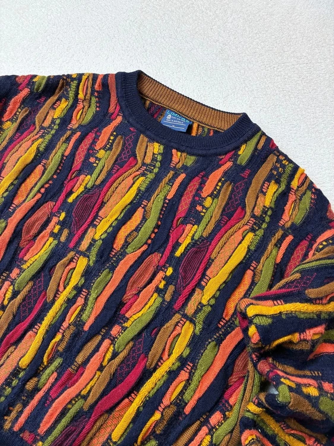 림노스 Limnos 90's 3D 케이블 크롭 울 니트 PN6203 상품이미지2