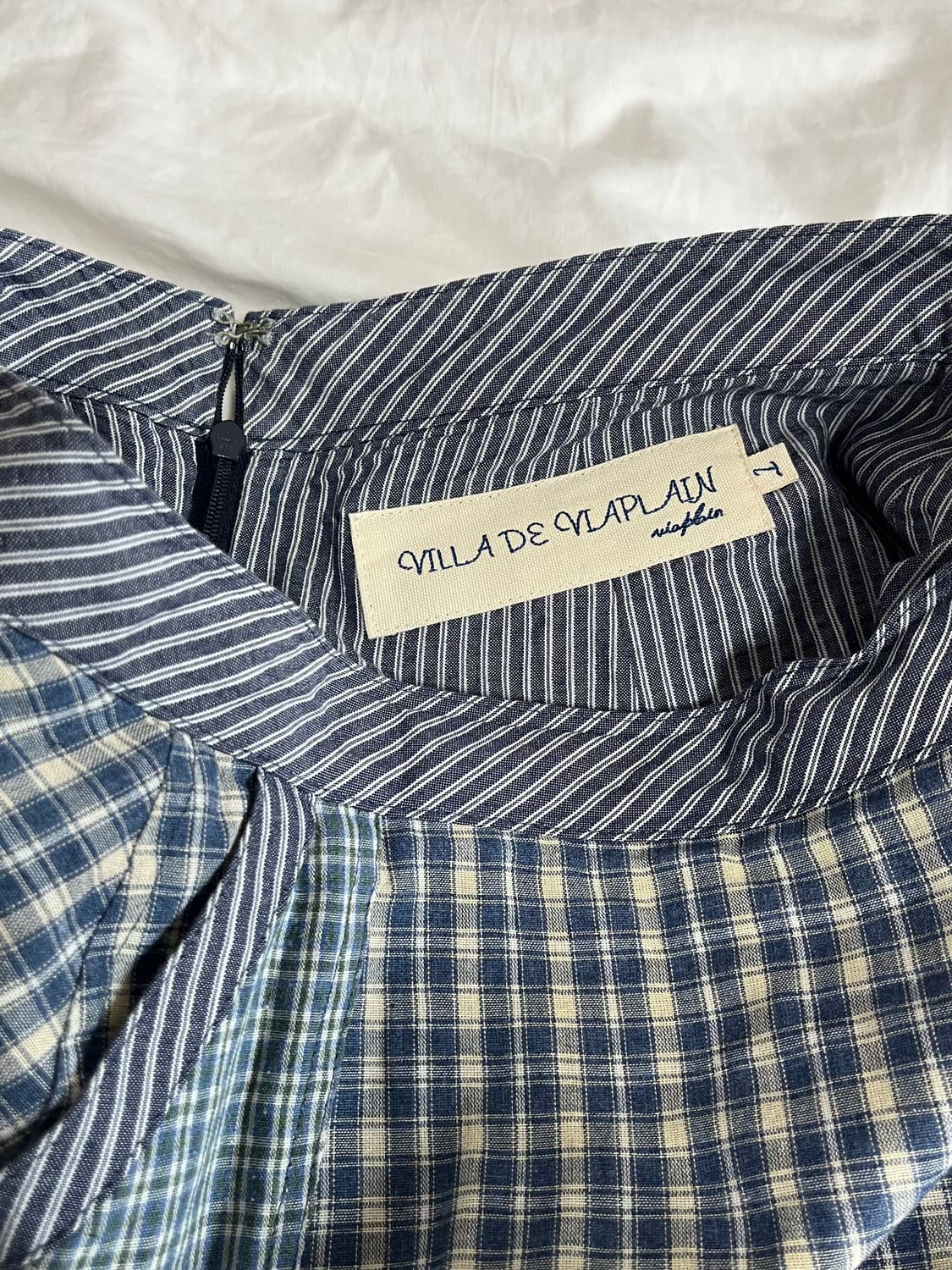 비아플레인 체크 스커트 via pori check skirt 상품이미지7