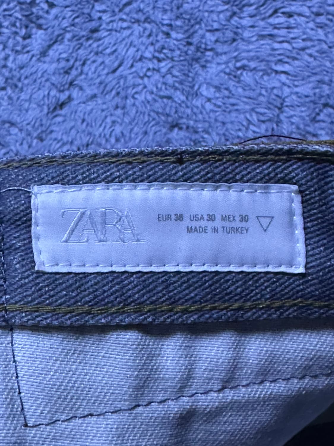 (30) 자라 배기핏 프린팅 데님팬츠 상품이미지3