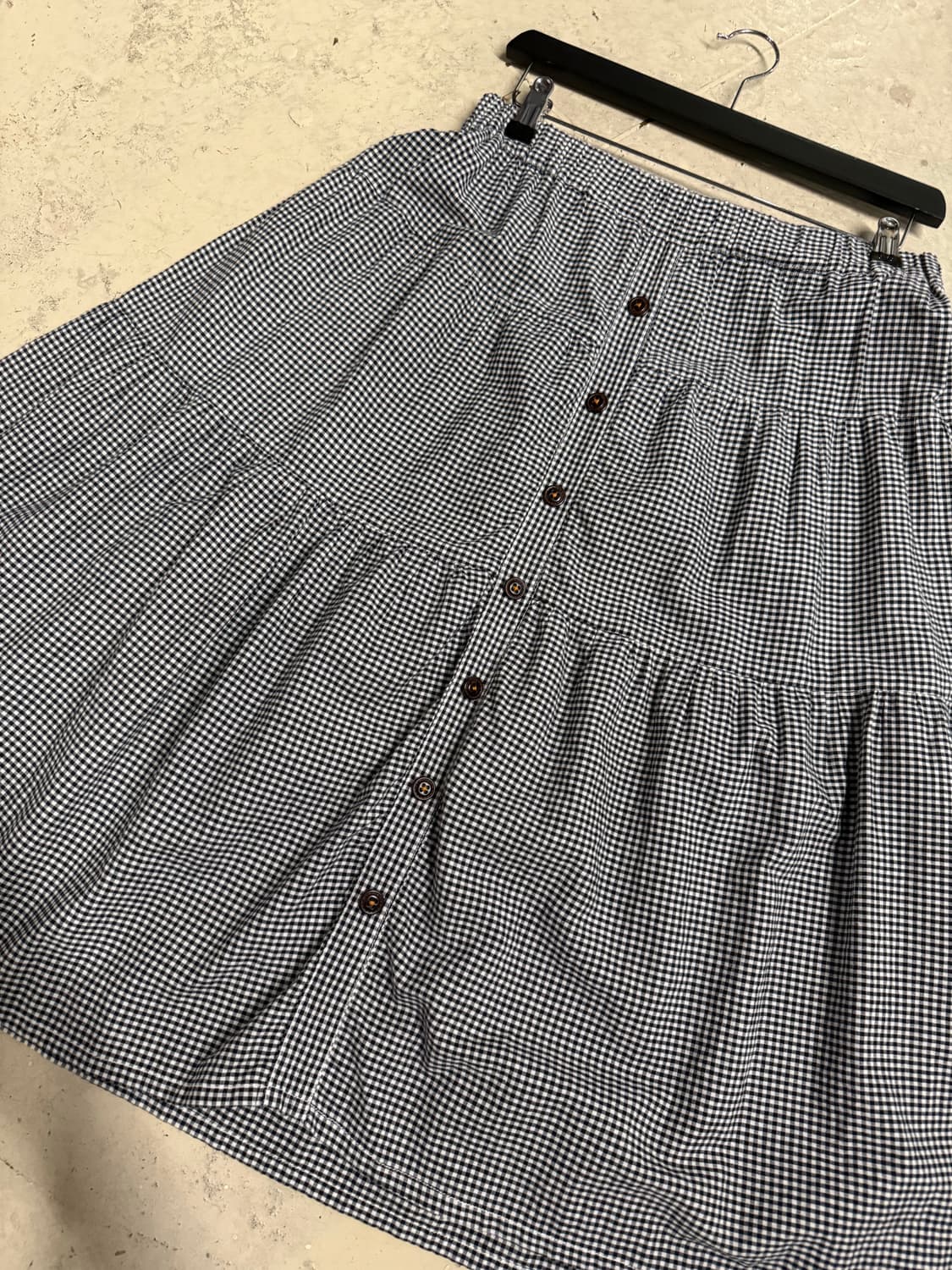 check pattern button-up skirt 상품이미지6