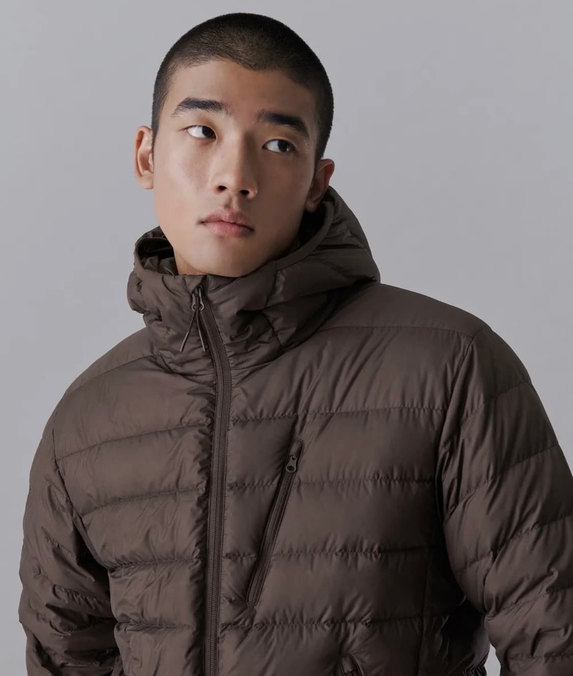 무신사 스탠다드 경량패딩 브라운 상품이미지3