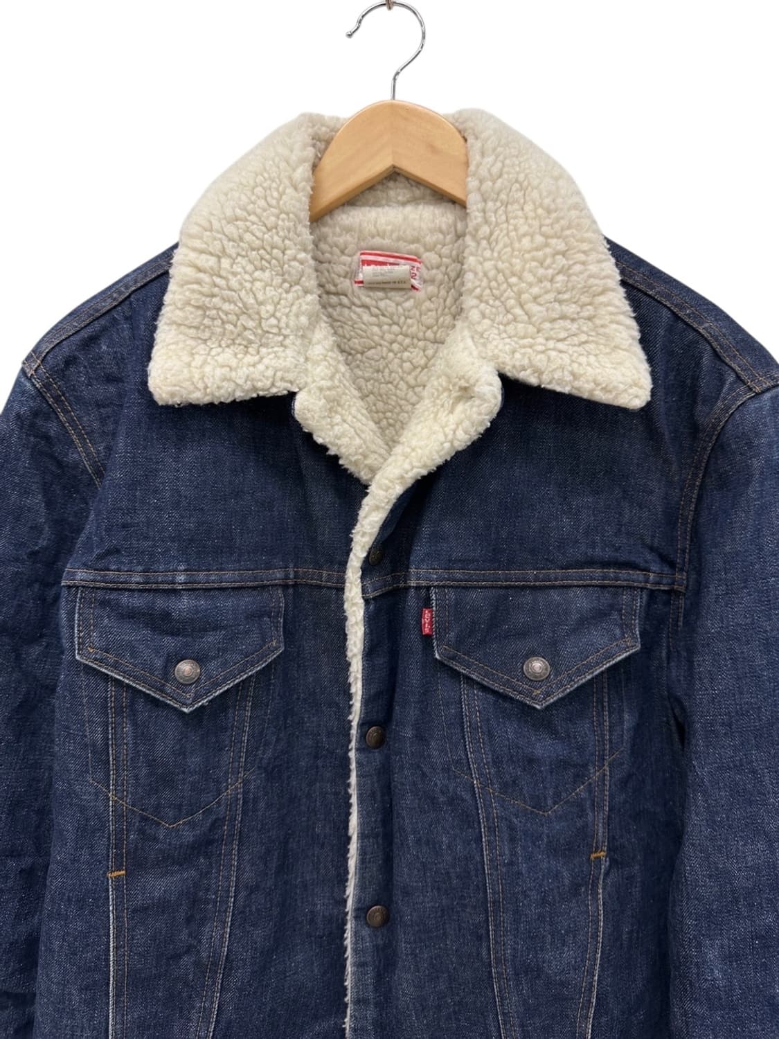 70s 리바이스 쉐르파 데님 청자켓 (42,XL) 상품이미지2