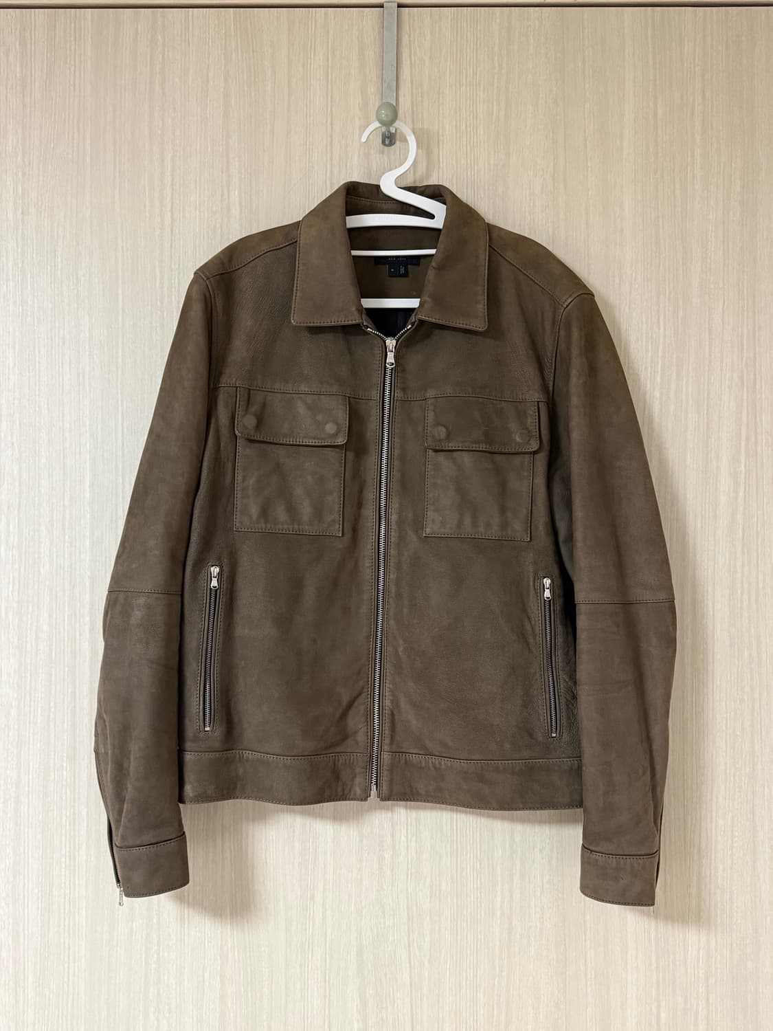 [m] 질스튜어트 스웨이드 양가죽자켓 브라운  상품이미지1