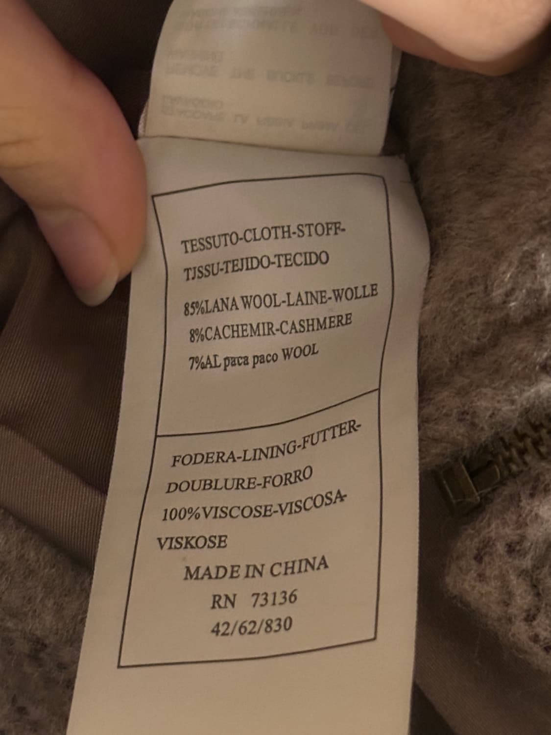 막스마라 알파카 울 퍼 자켓 퍼 코트 상품이미지5