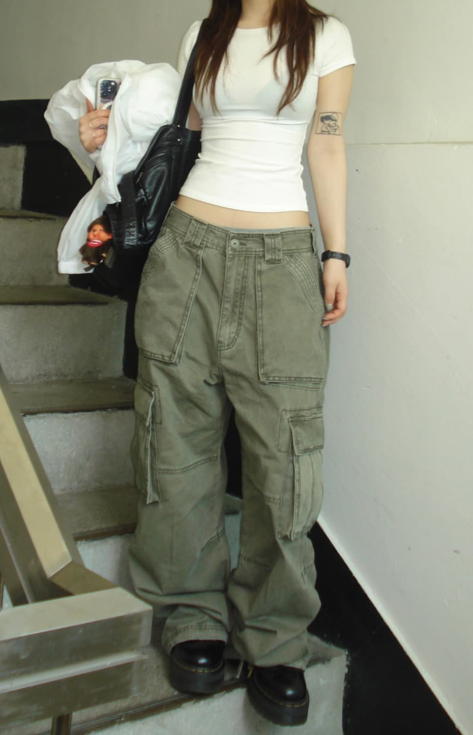 아워캐비넷 카고 와이드 팬츠 (S)(1번 착용) 상품이미지1