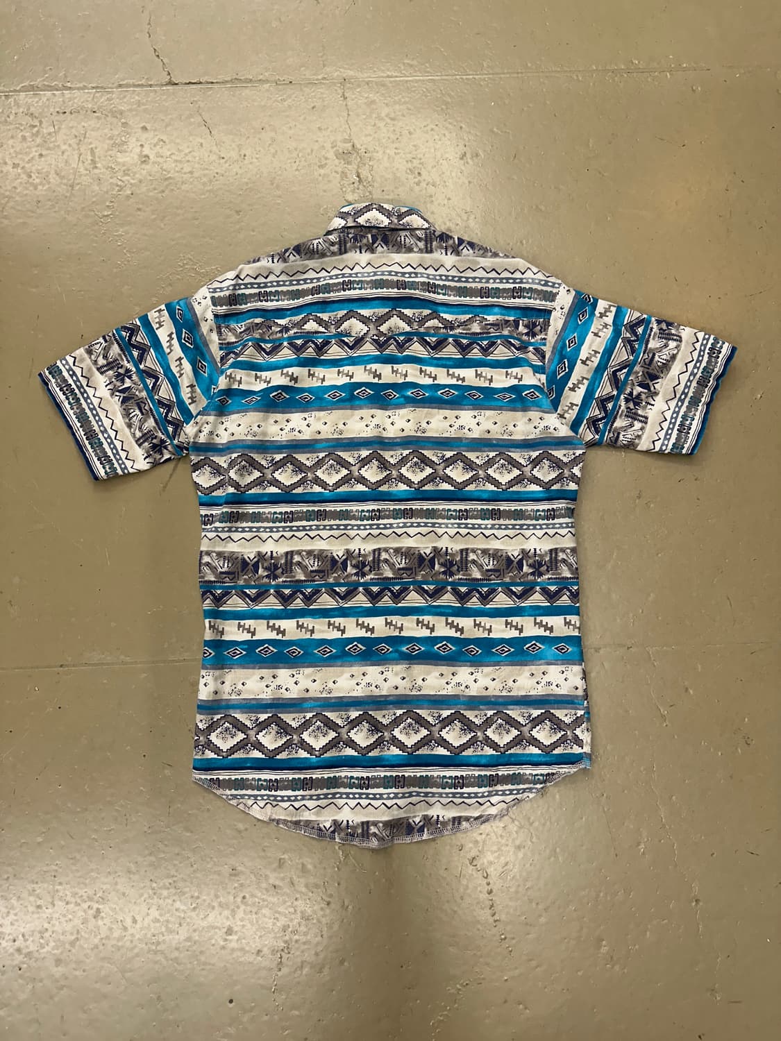 미국 빈티지 보헤미안 웨스턴 카우보이 반팔셔츠 XL 상품이미지6