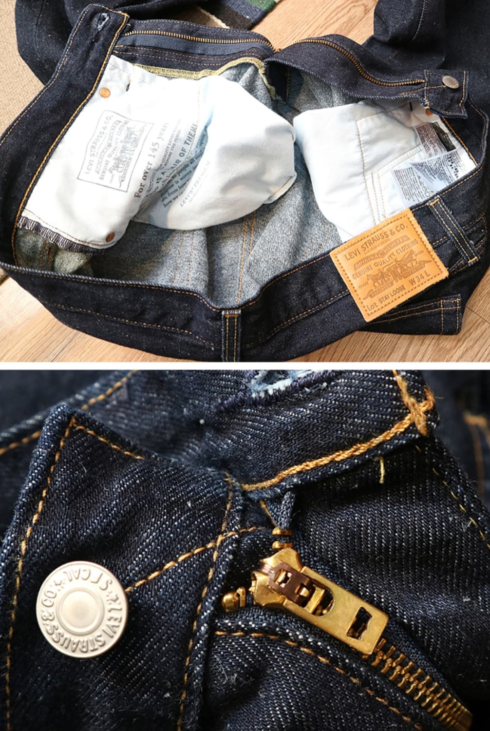 LEVIS 리바이스 STAY LOOSE 루즈핏 진청 데님 34 상품이미지7